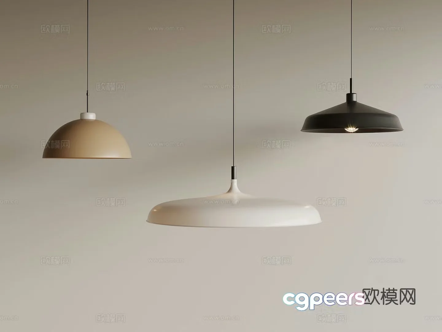 Minimalist small chandelier bedside small chandelier 3d model