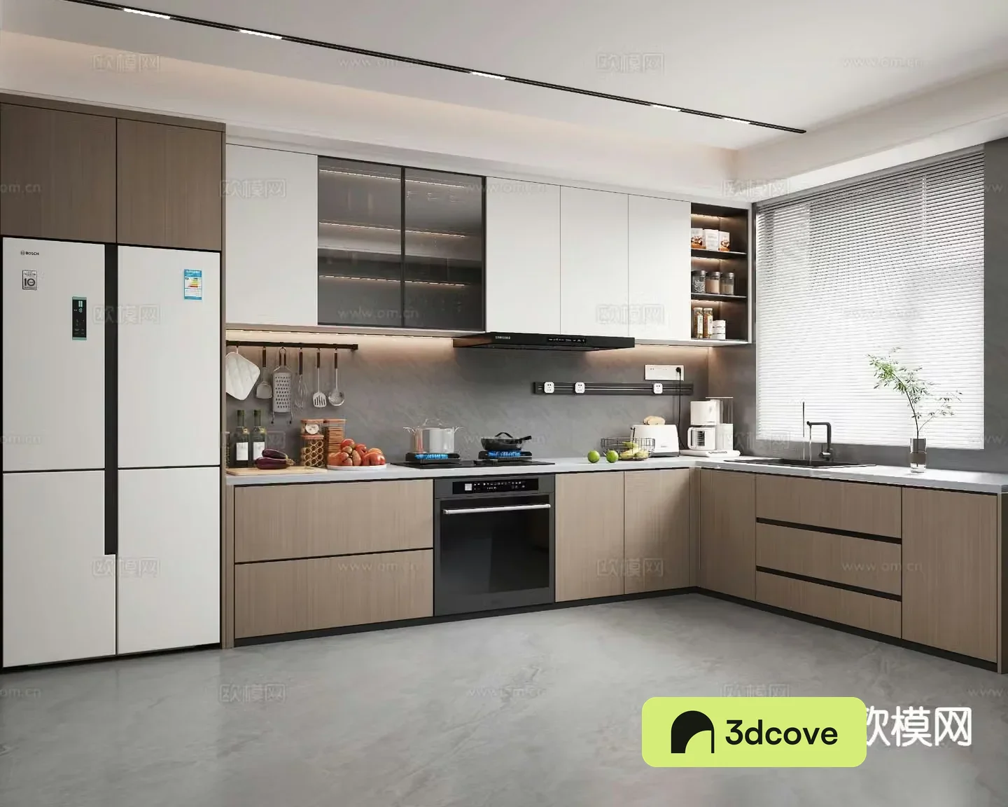 modern kitchen cabinet