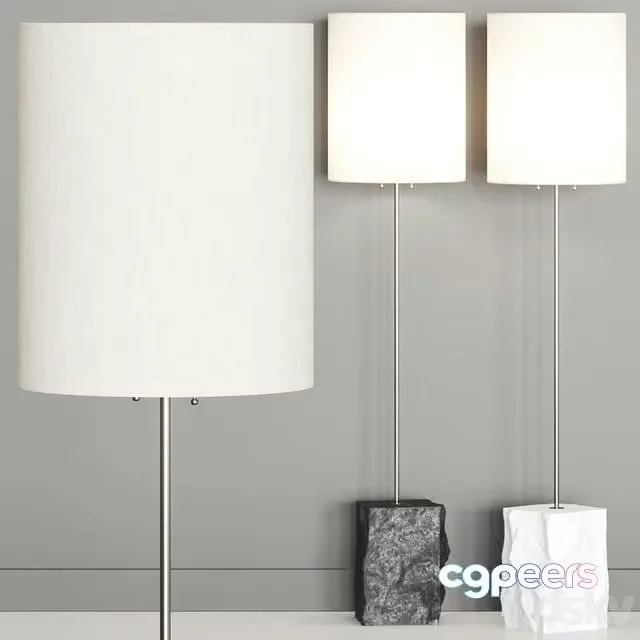 3ds Max Free – CB2 Raw Marble Floor Lamp