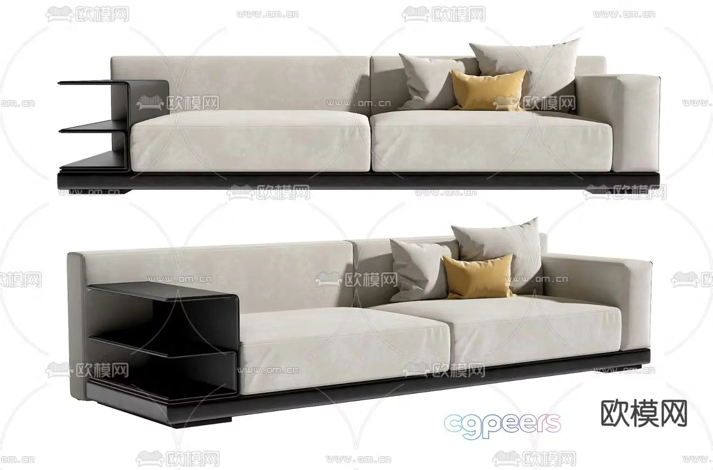 Modern love sofa 3d model