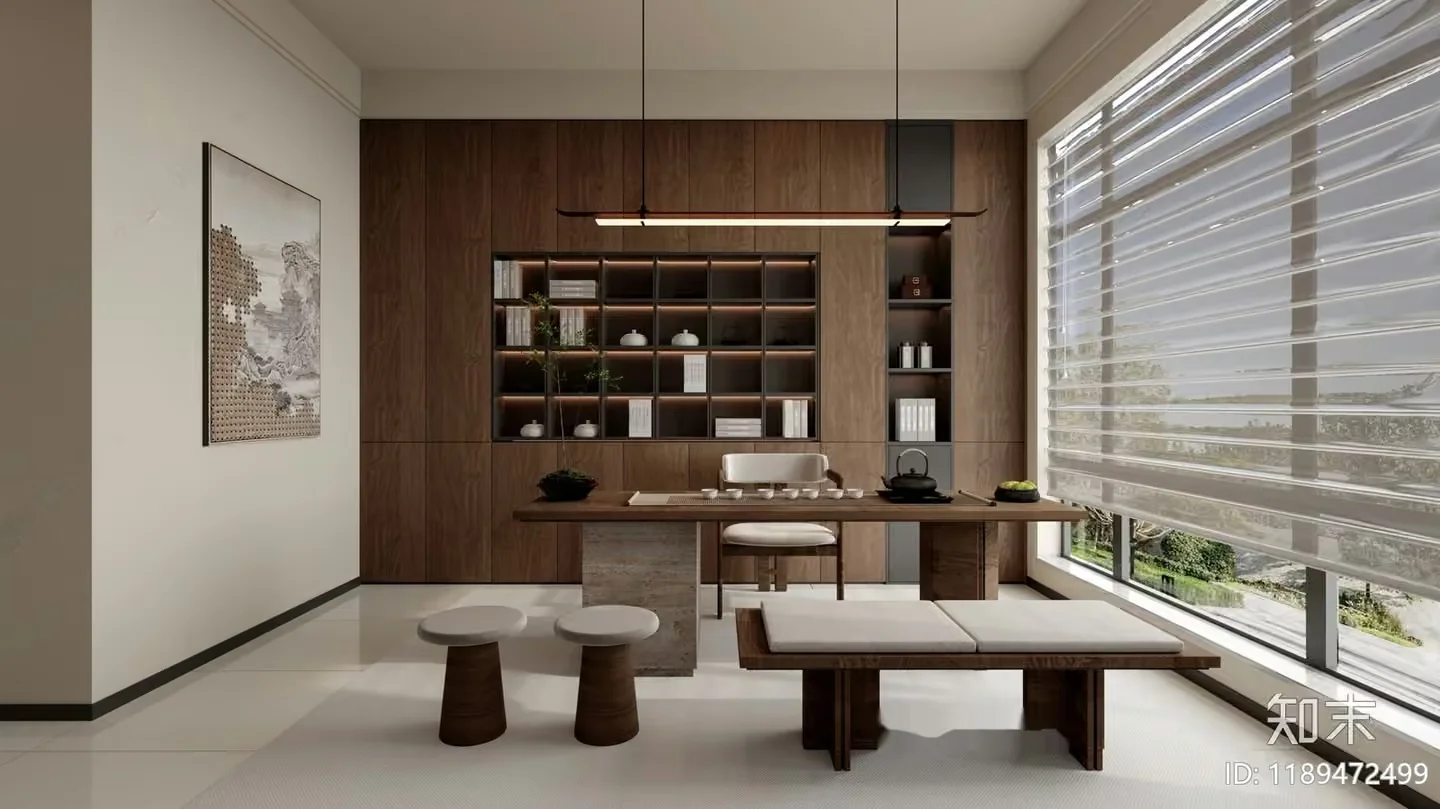 Modern Office Space 3D Model – 18266 – VRAY Render