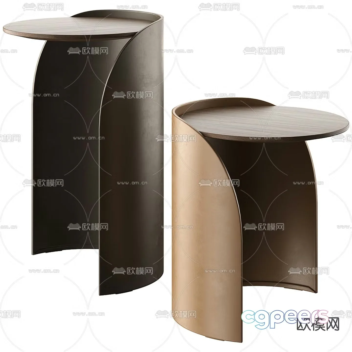 Round table side table corner table table table 3D model