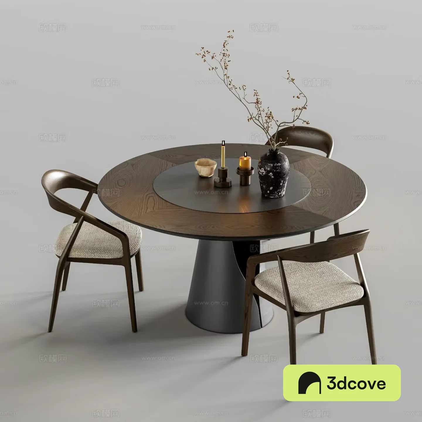 Medieval style dining table and chairs