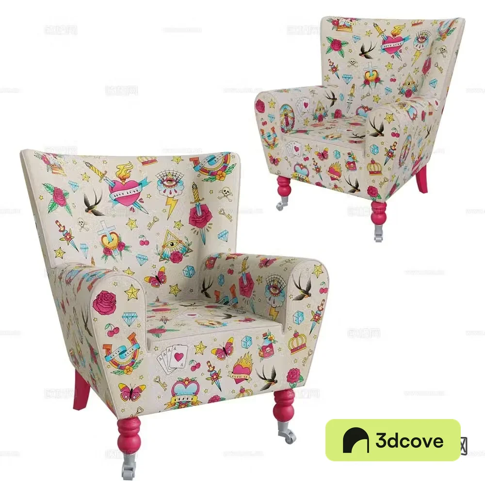 Pop Label American sofa chair leisure sofa