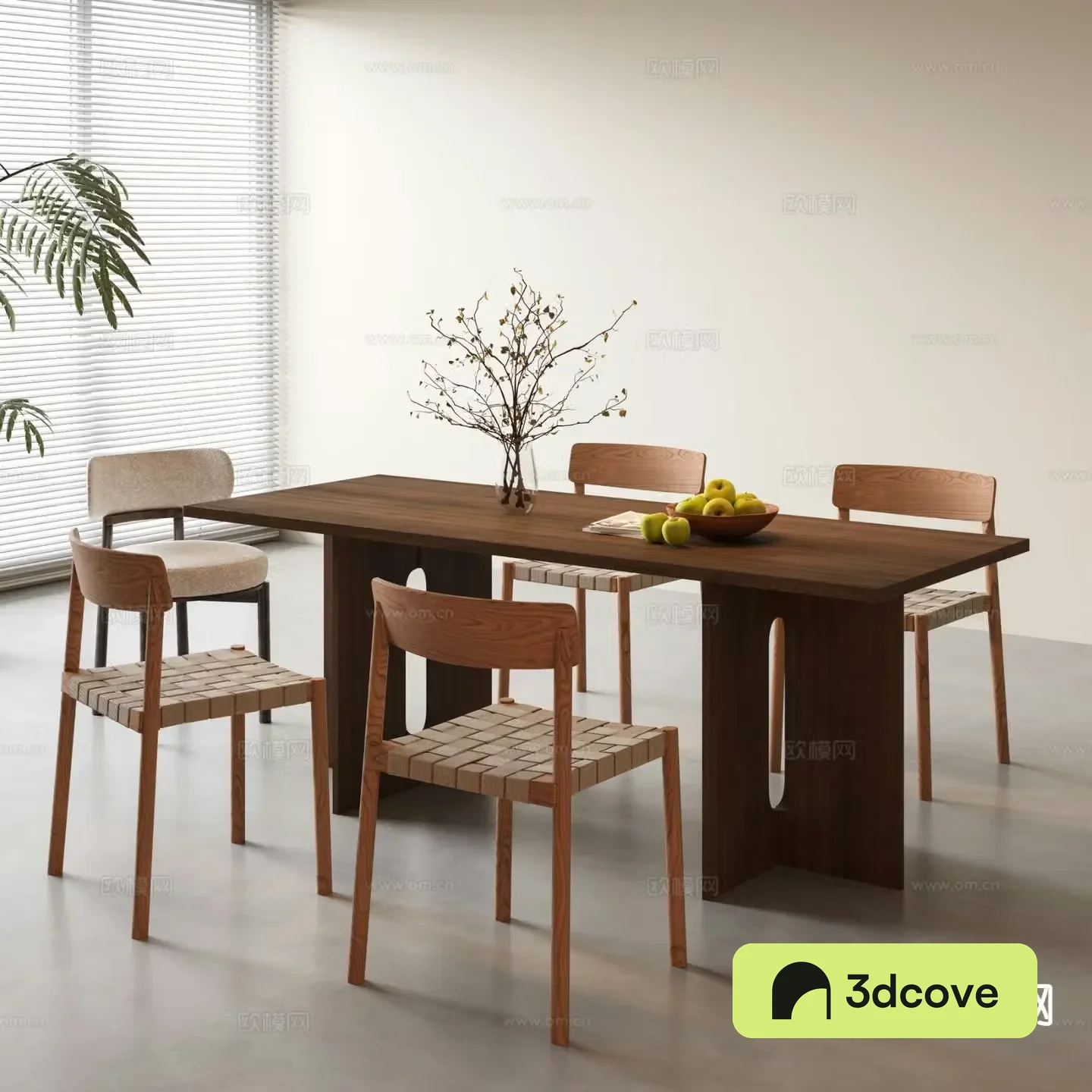 Medieval style dining table and chairs
