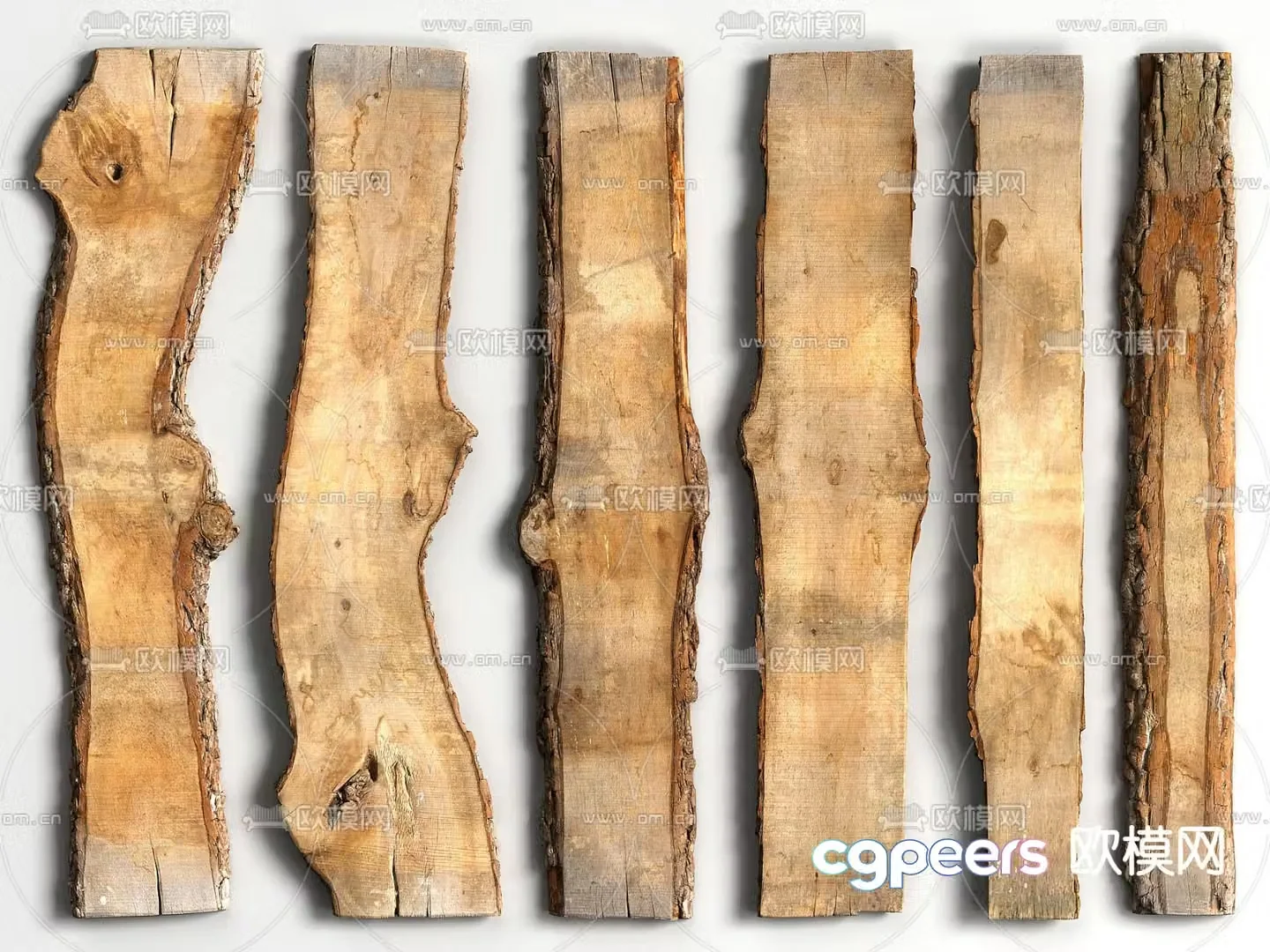 plank wood wooden block 3d model