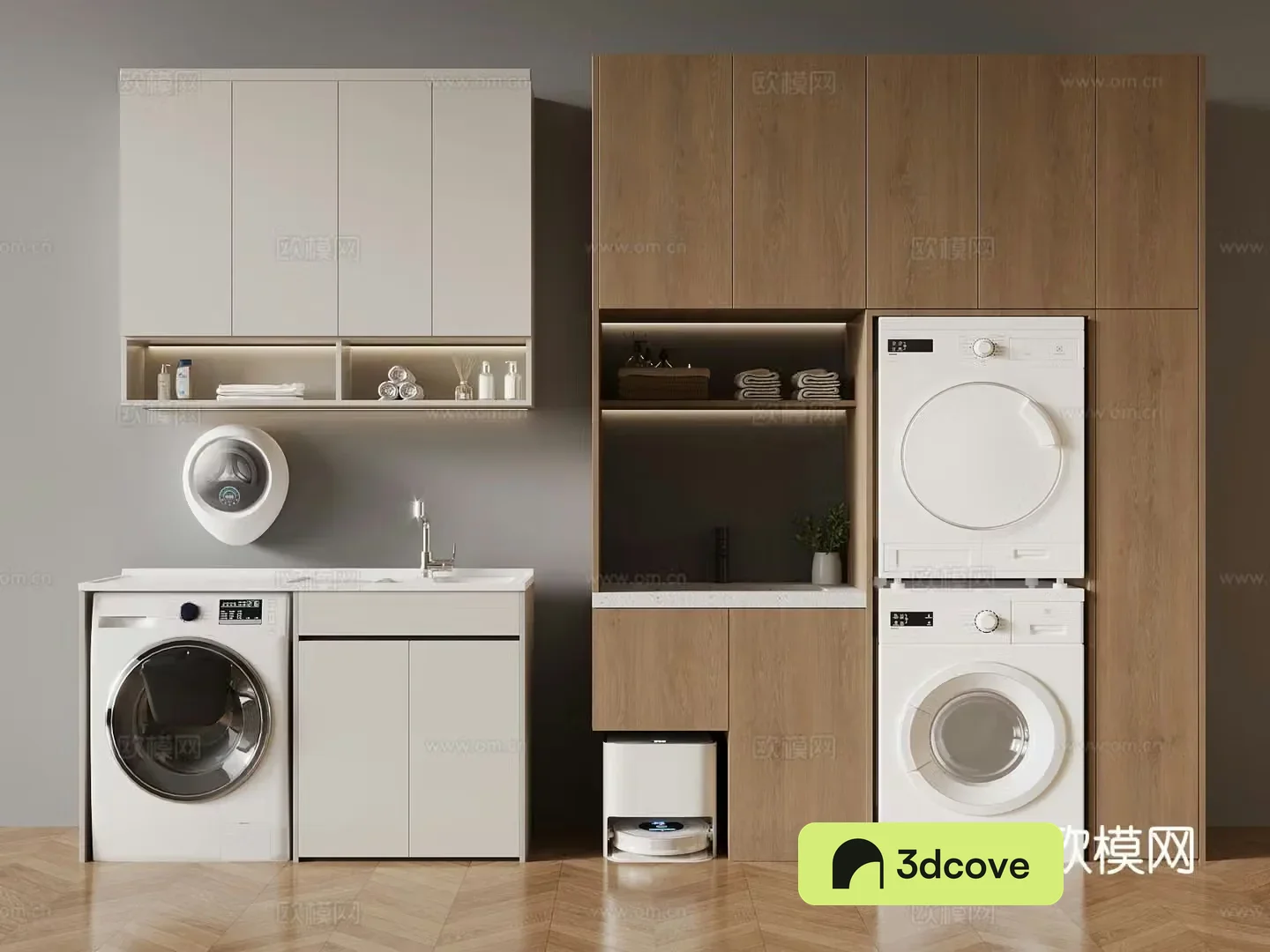 Washing machine cabinet balcony cabinet