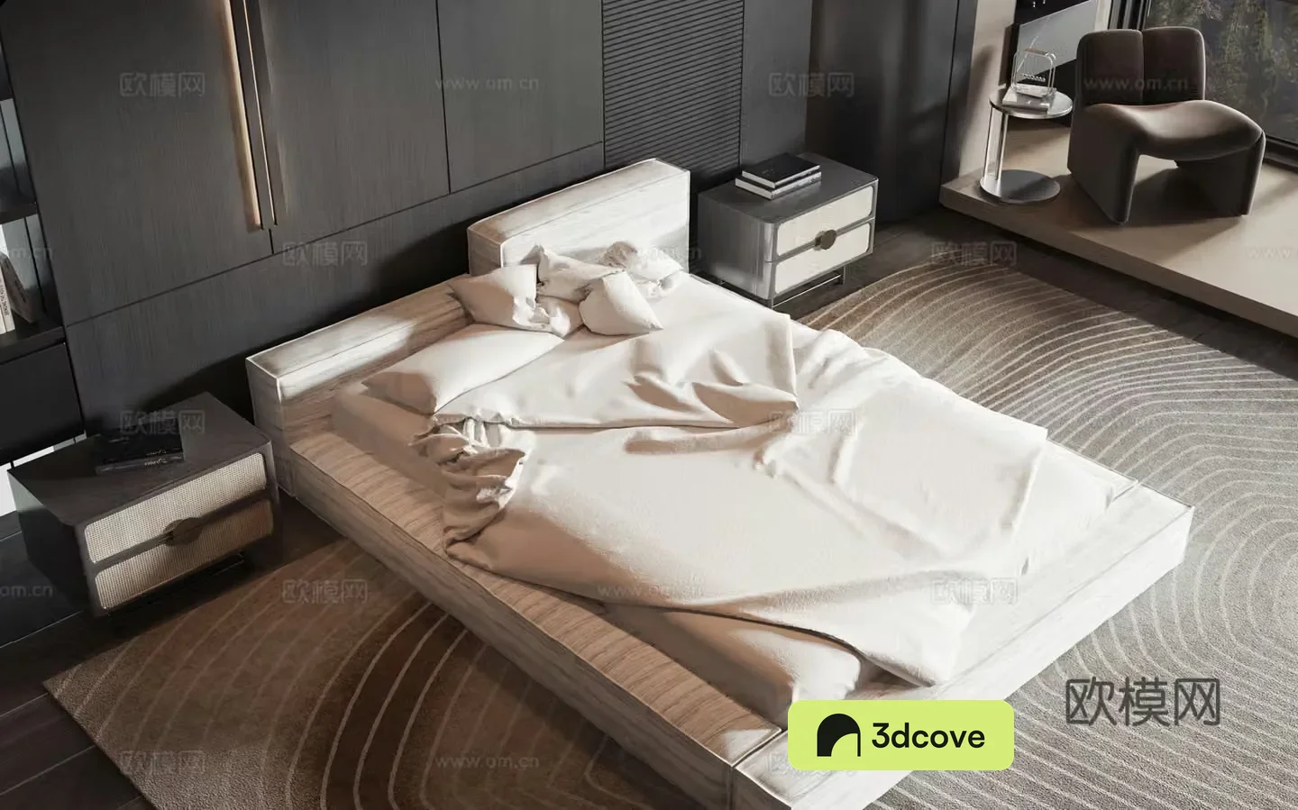Modern style product bed
