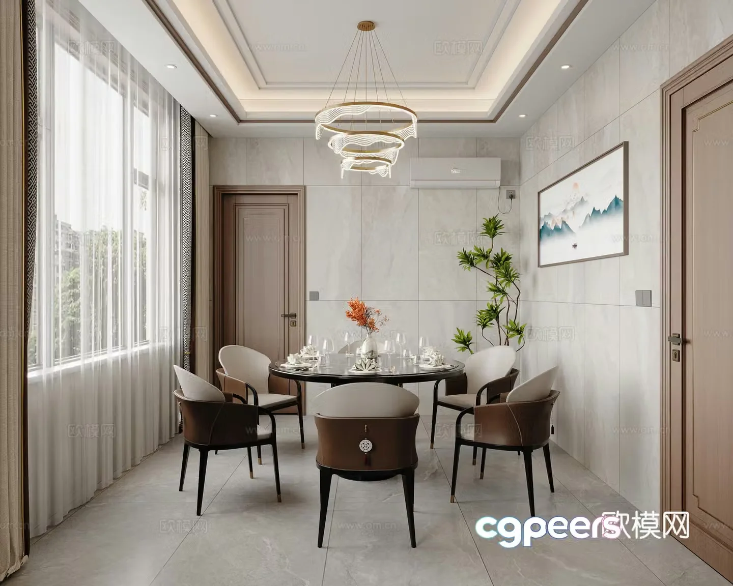 New Chinese restaurant 3D model