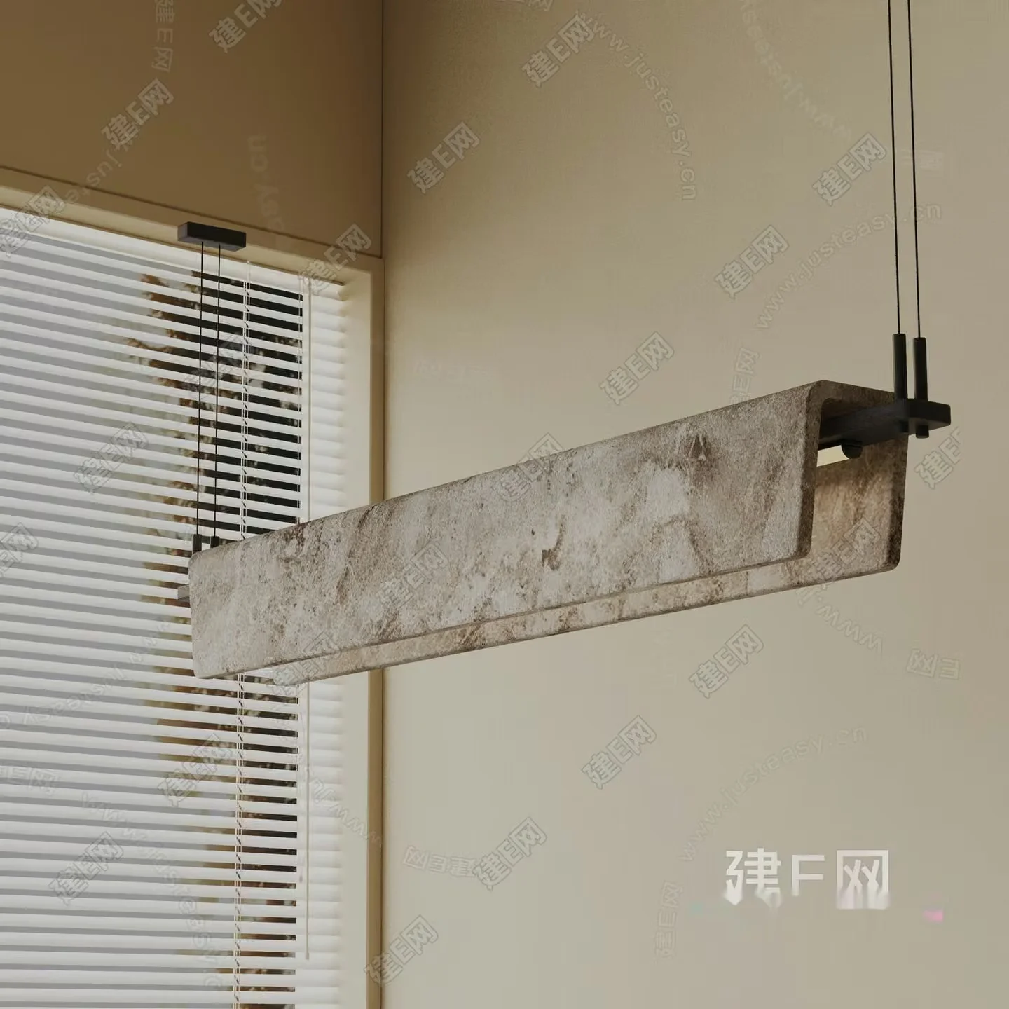 A Light Fixture With A Rustic Design 3D Model – 7288 – VRAY Render