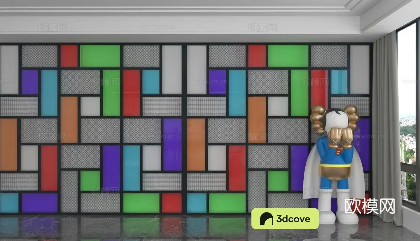 Modern background wall