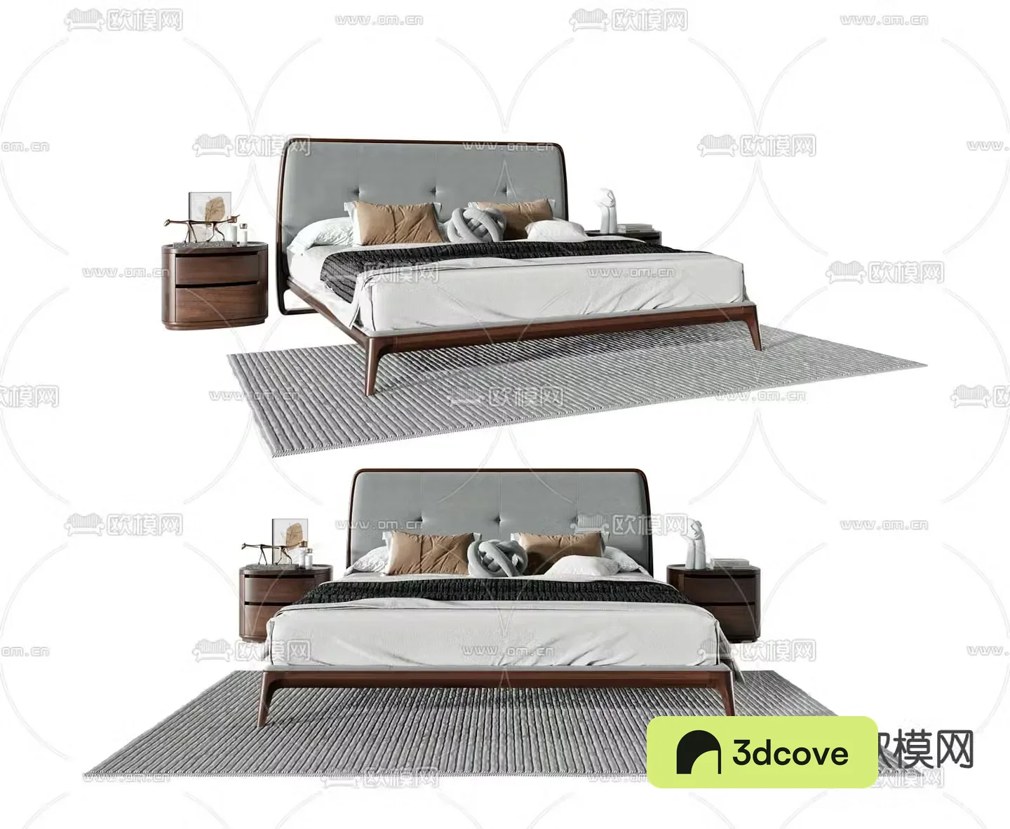 Medieval style double bed