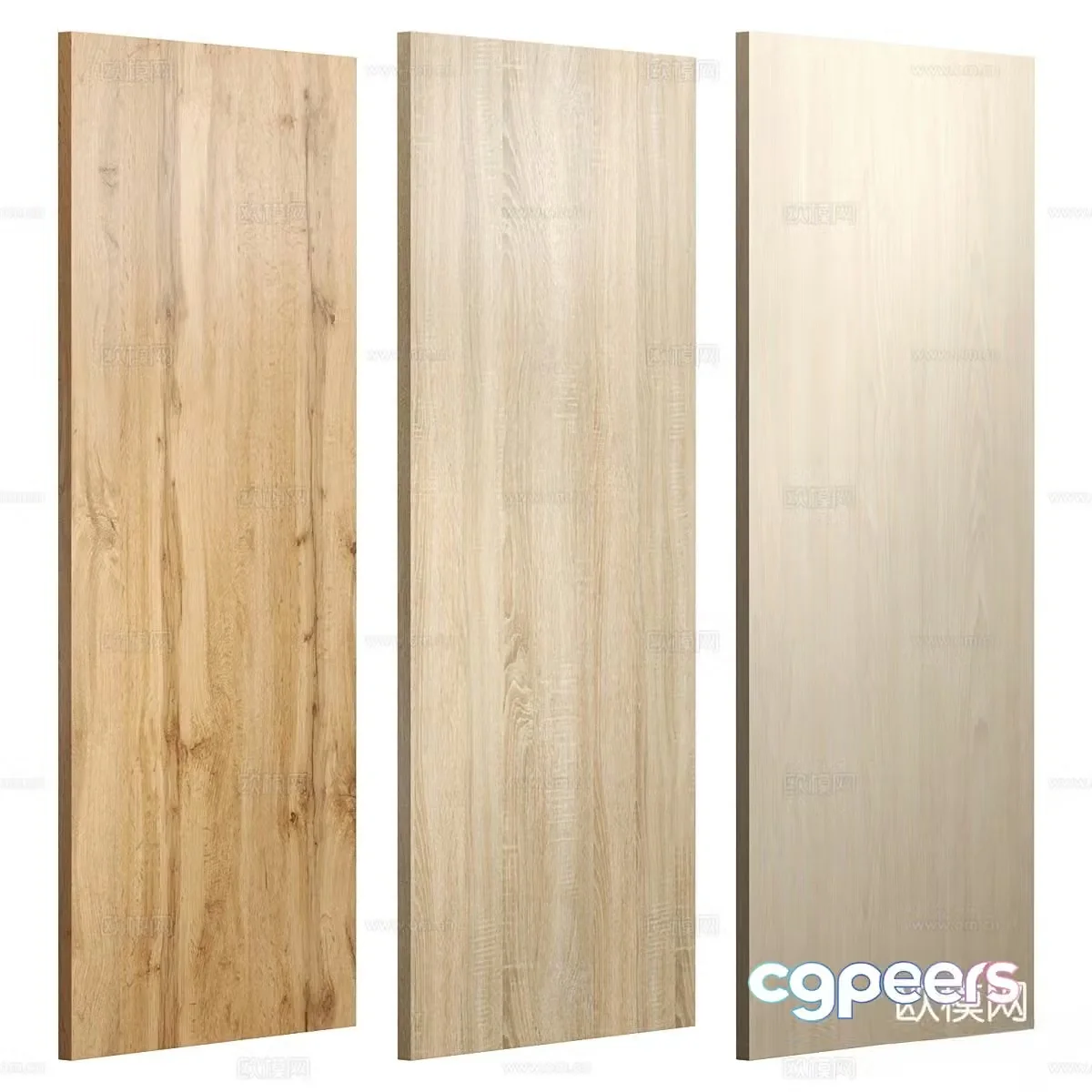 wood veneer board wainscot board 3d model