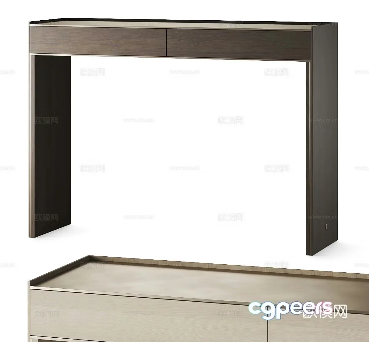Modern desk 3d model