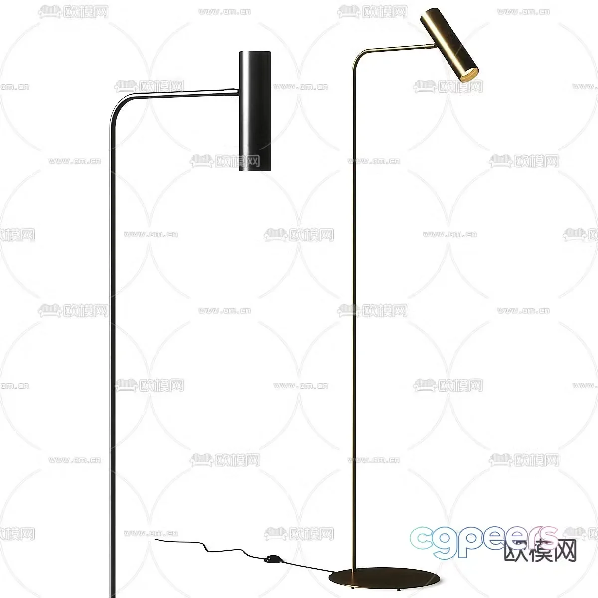 Modern floor lamp 3d model