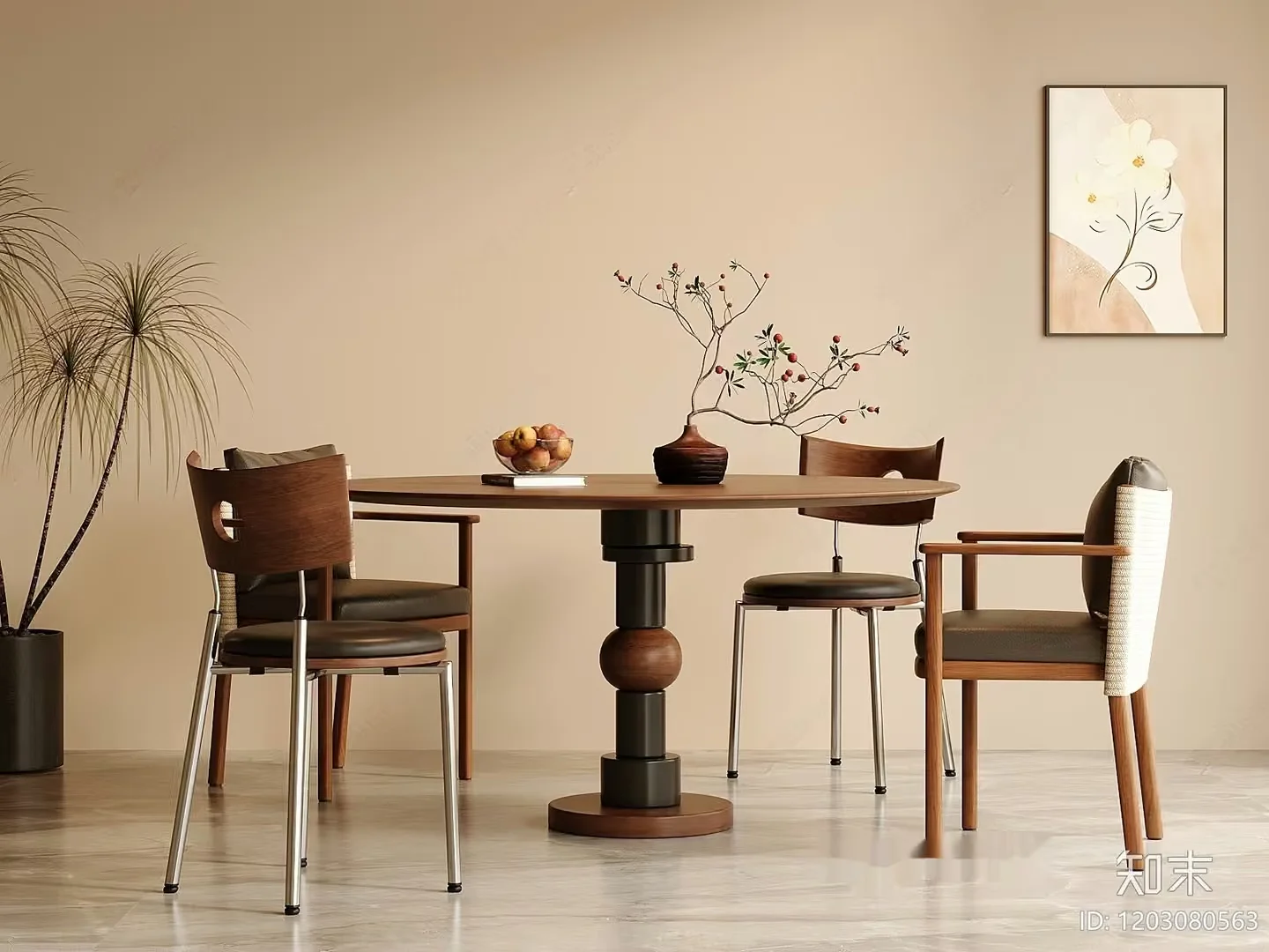 Modern Dining Room 3D Model – 5568 – CORONA Render