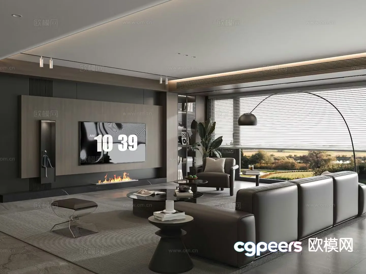 Italian living room 3d model