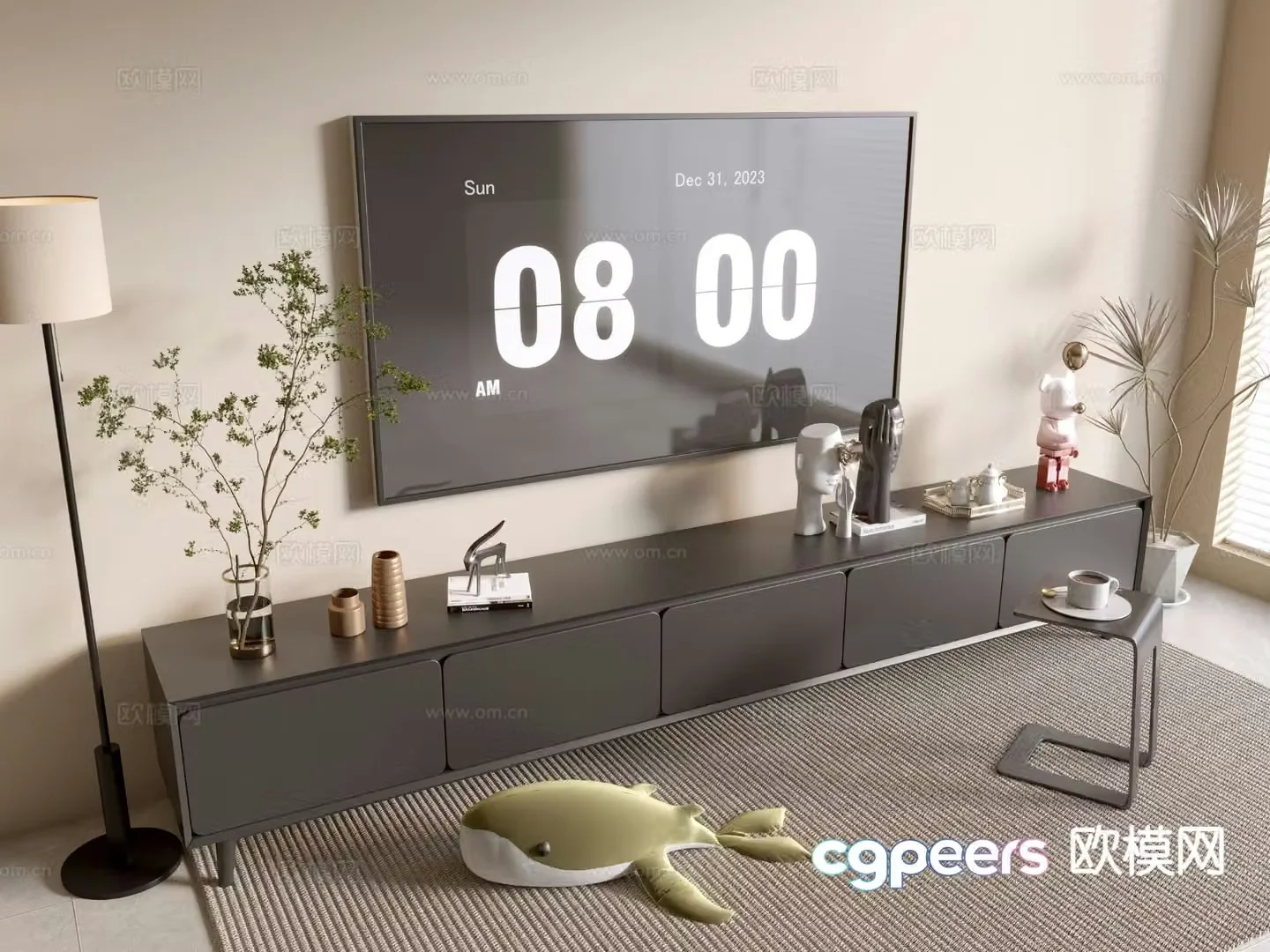 Modern TV cabinet 3d model