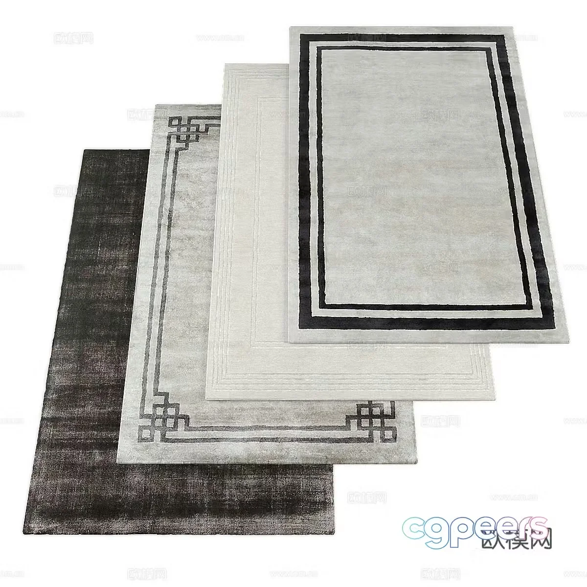 New Chinese carpet 3D model