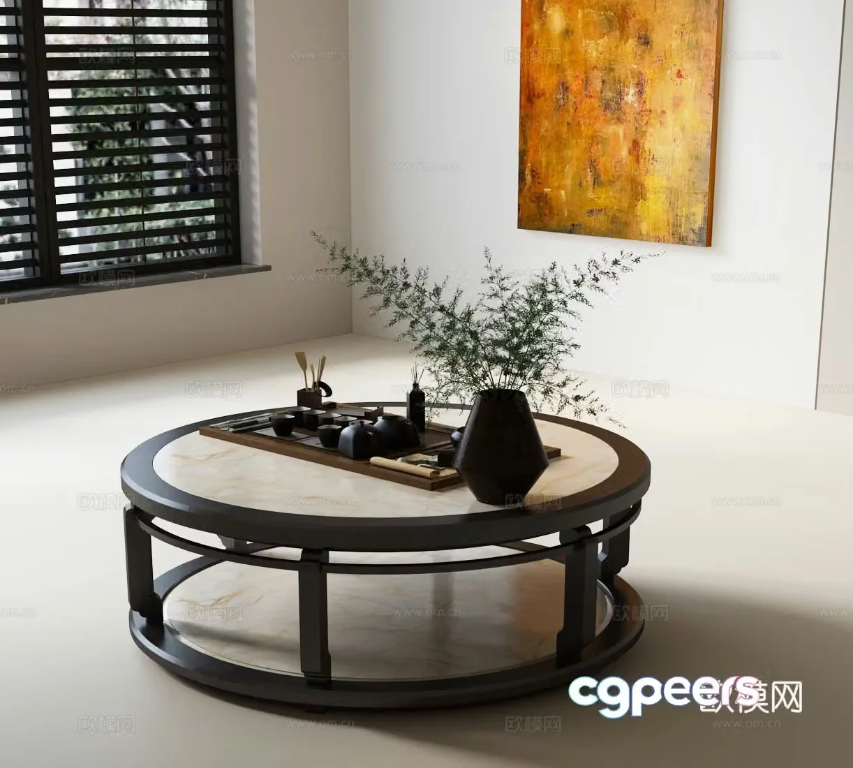 New Chinese coffee table Song’s coffee table 3D model