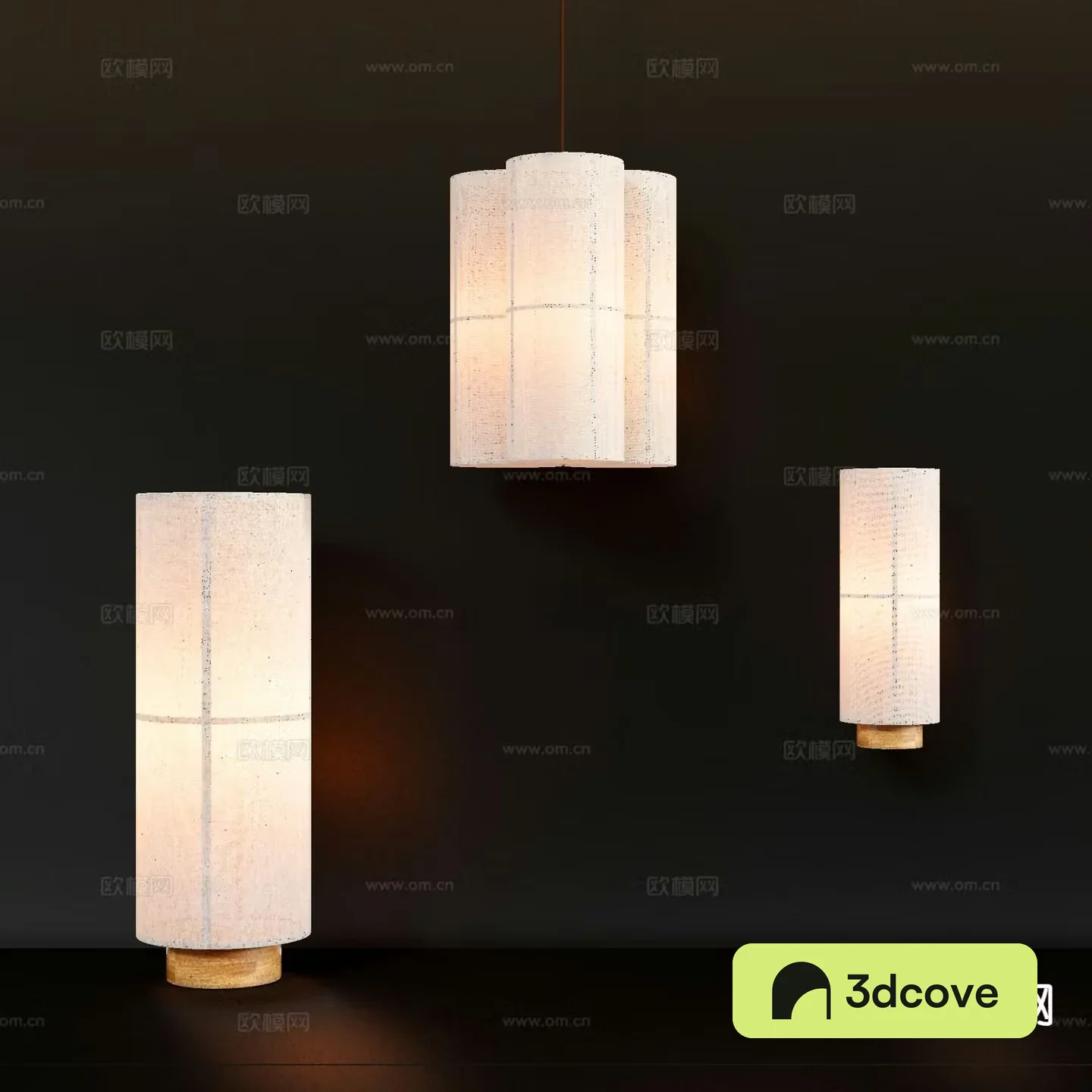 Wabi-sabi chandelier table lamp