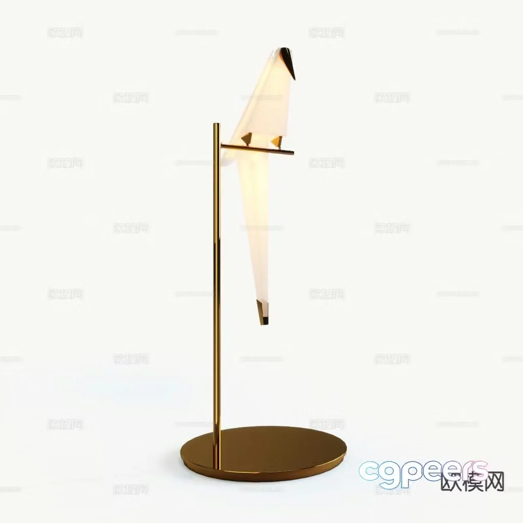 Light luxury table lamp 3D model