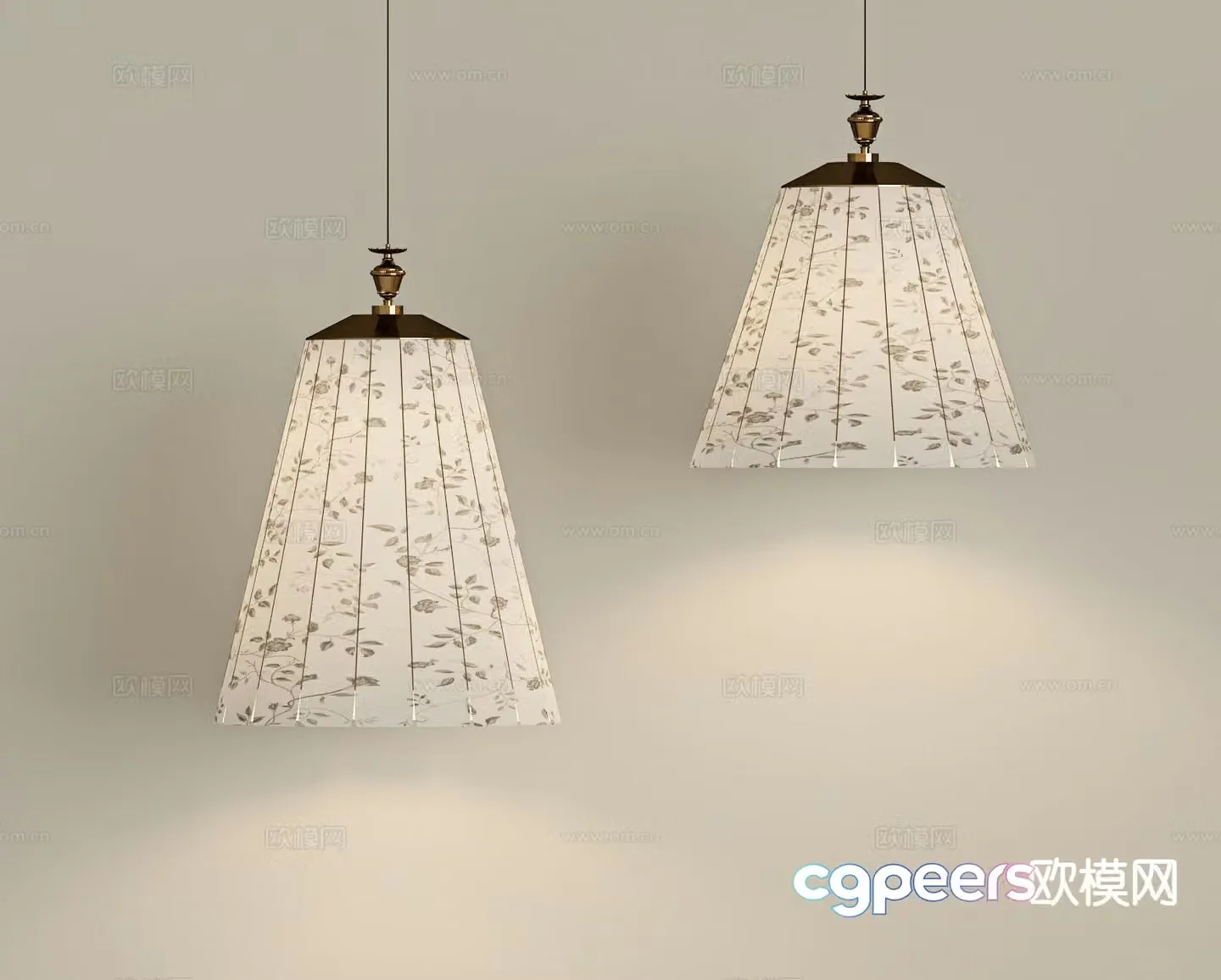 French chandelier art chandelier 3d model