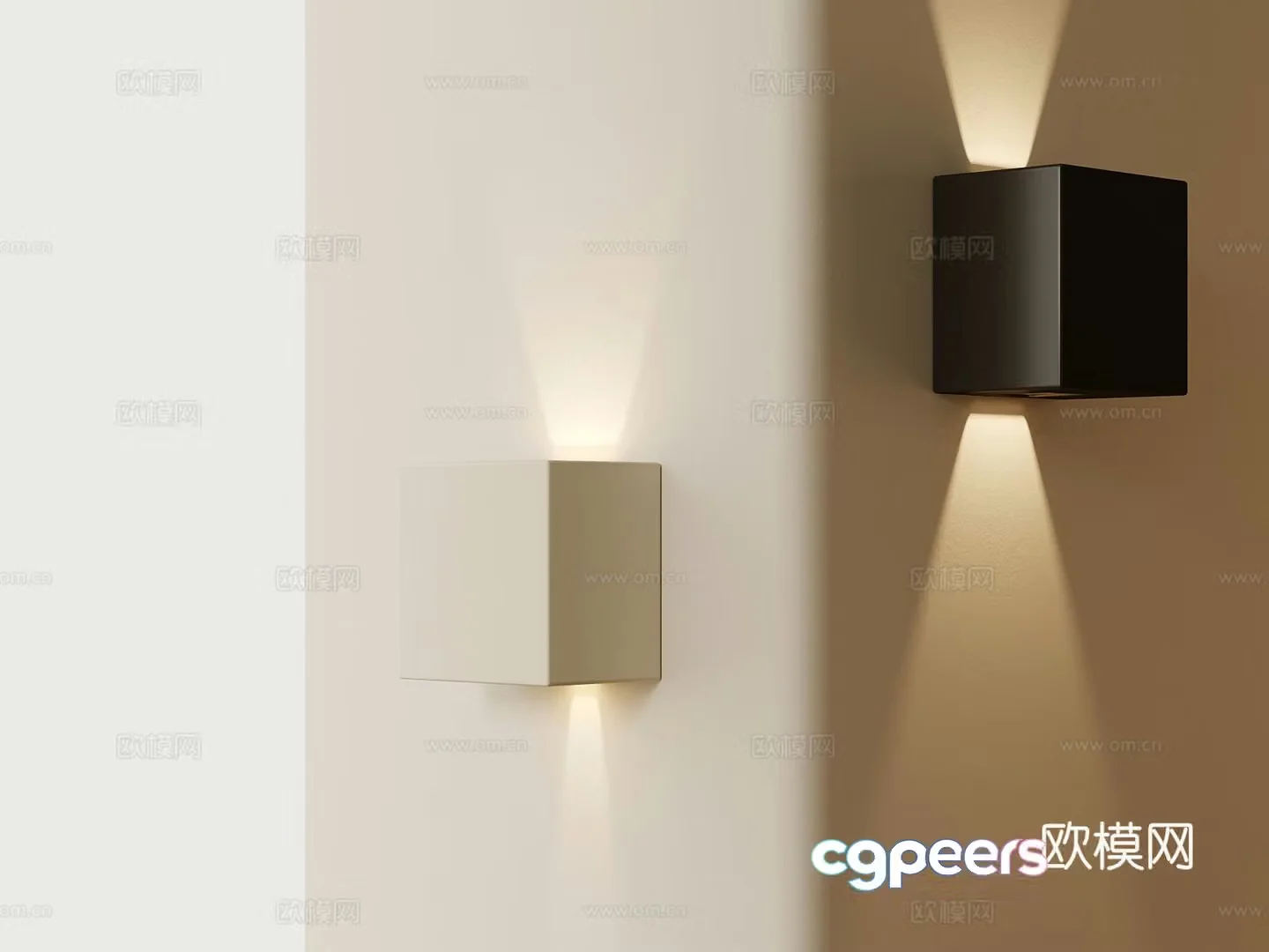 Wall lamp Modern art wall lamp 3d model
