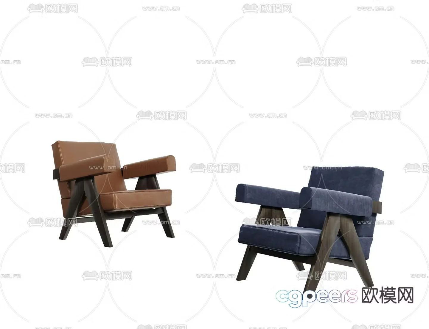 Modern lounge chair 3d model