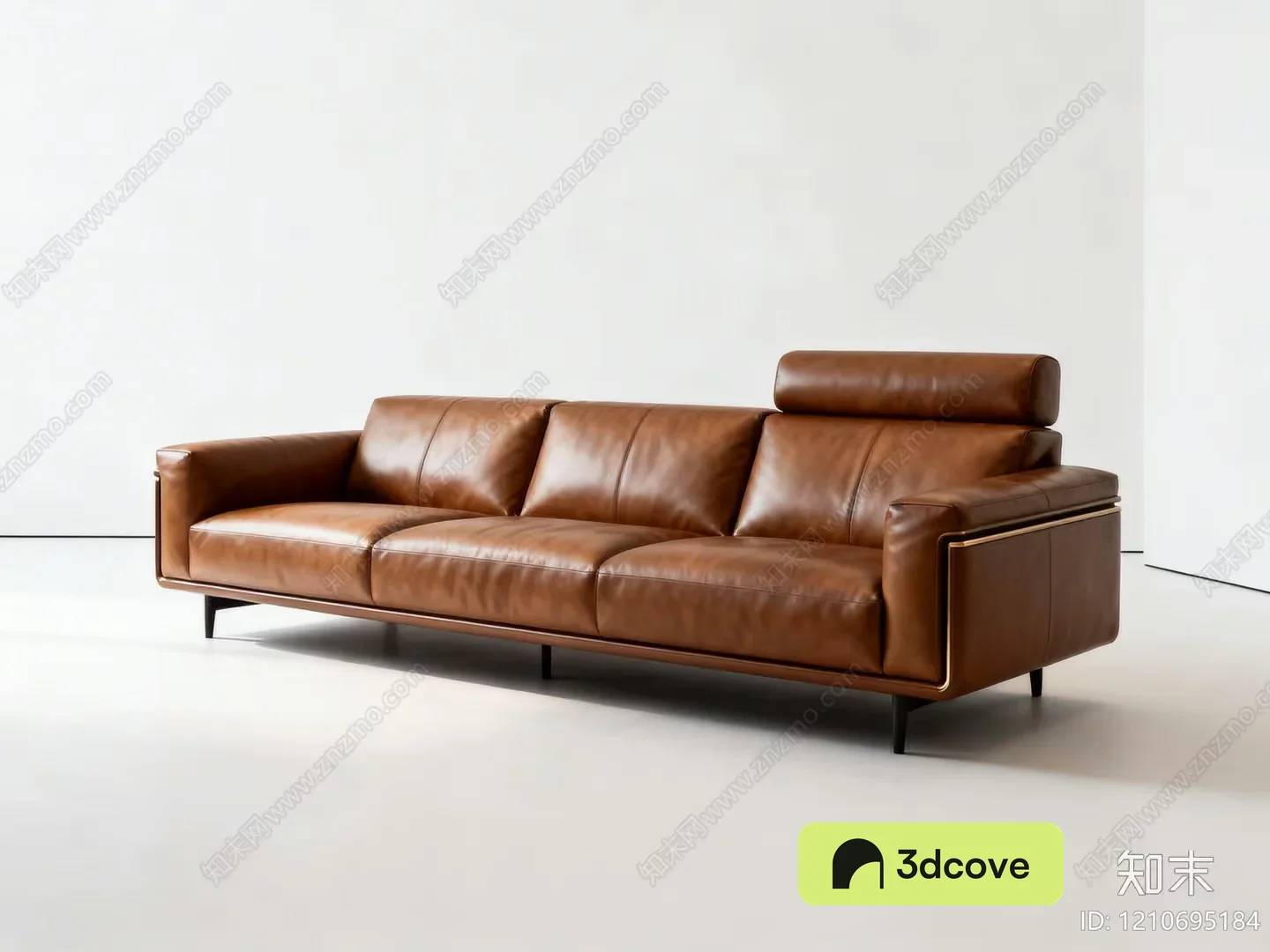 Brown Leather Sofa
