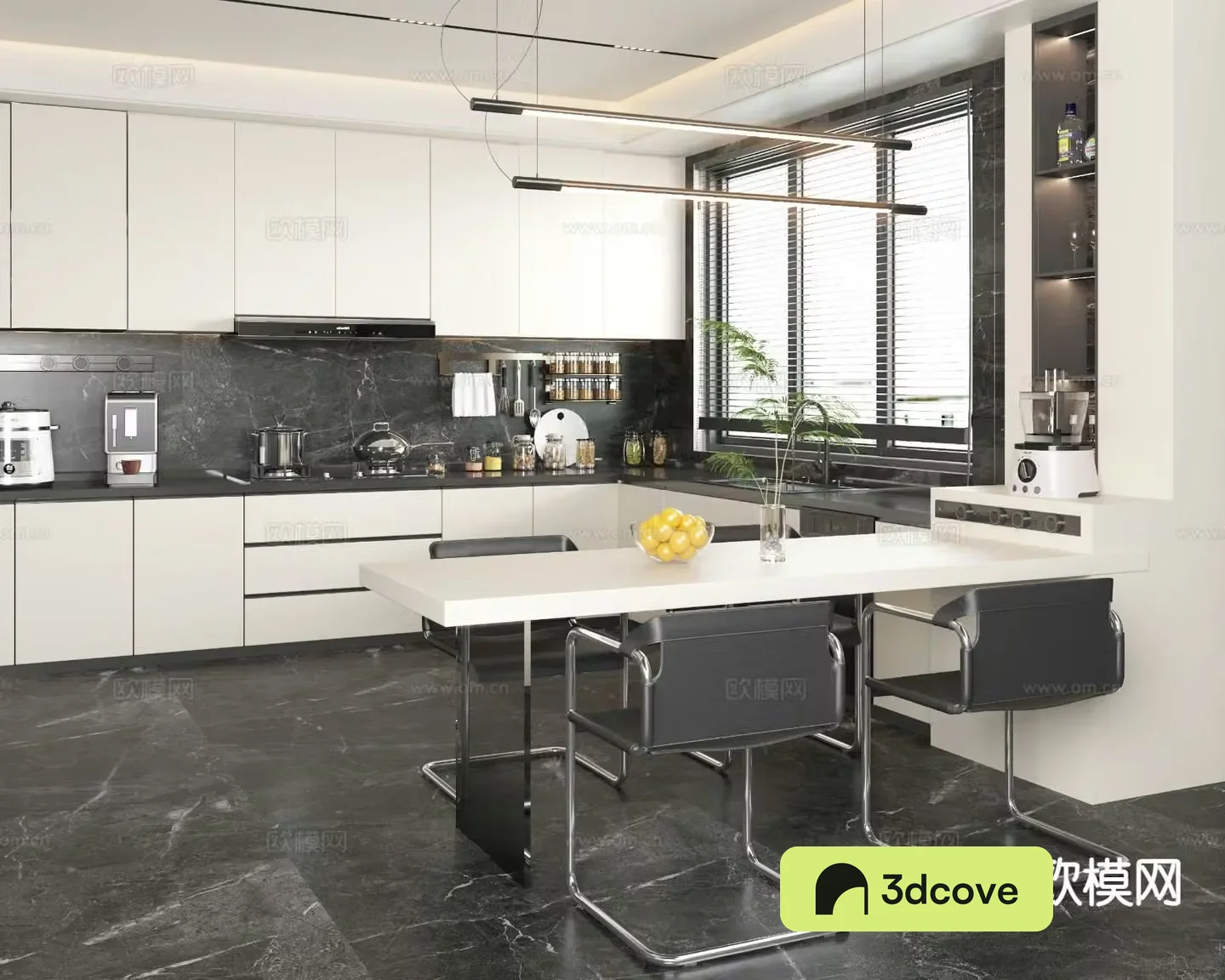 Modern open kitchen