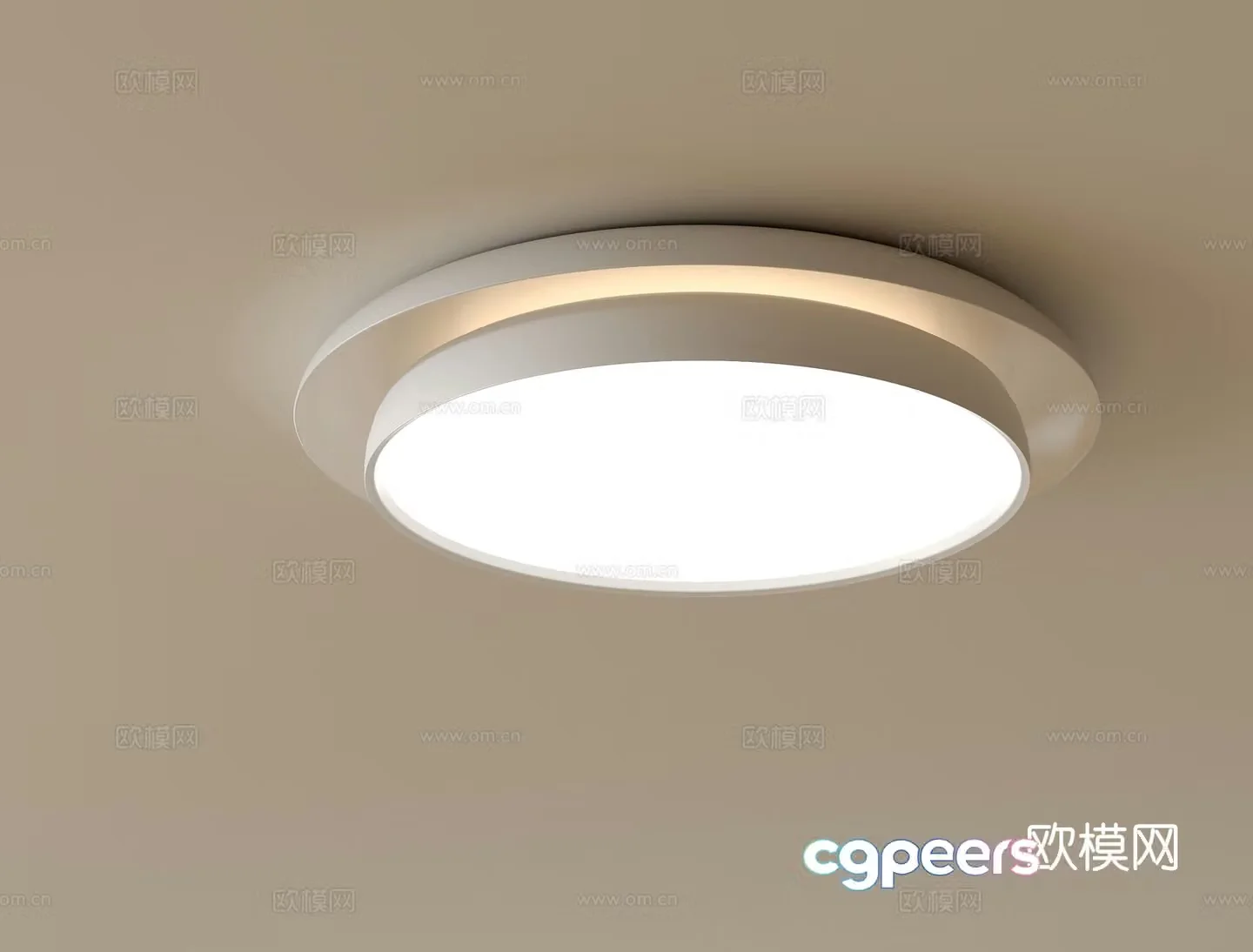 Modern round ceiling lamp 3d model