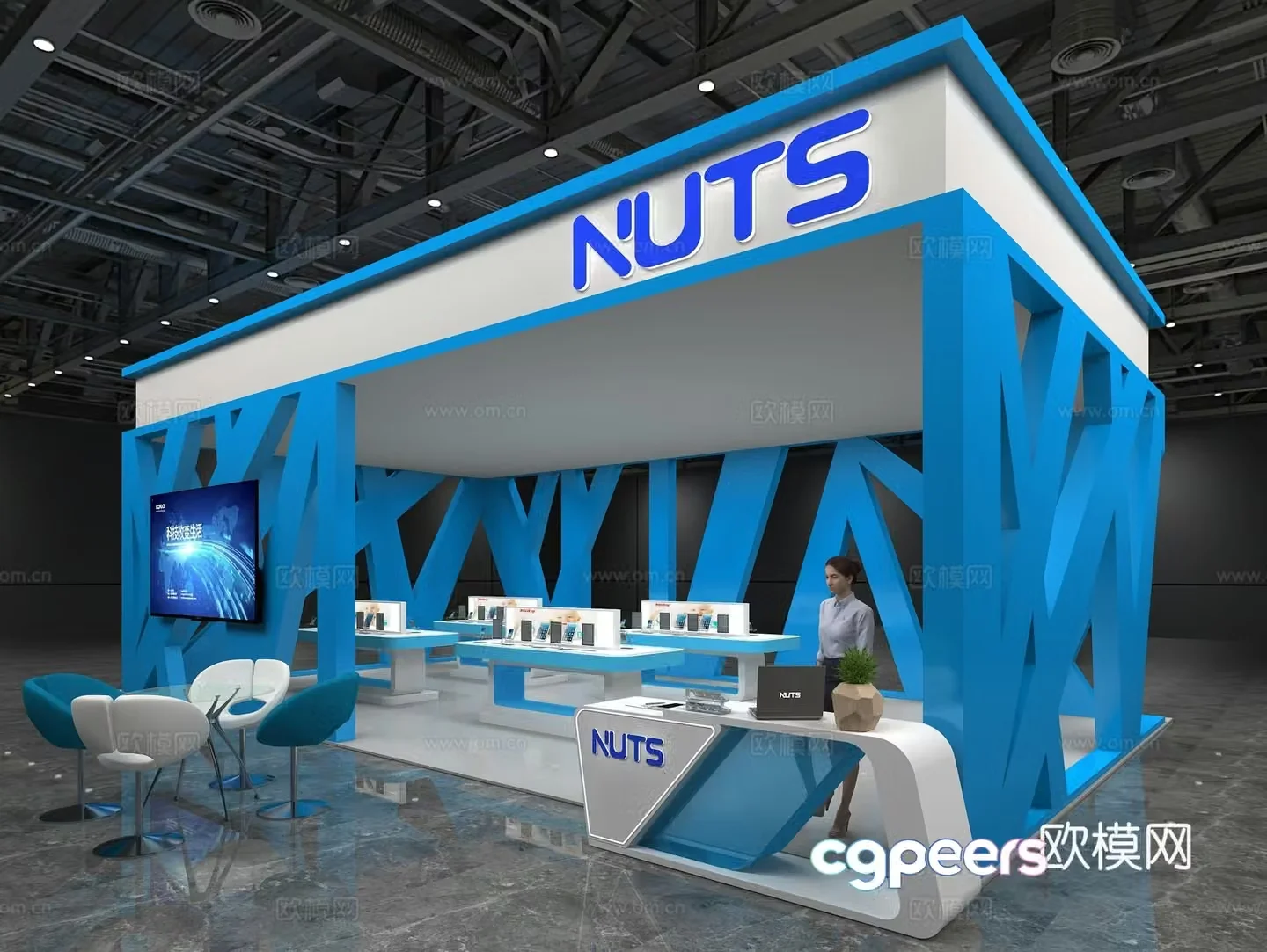 Modern Communications Exhibition 3D Model