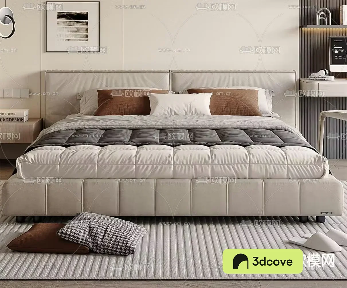 Modern double bed