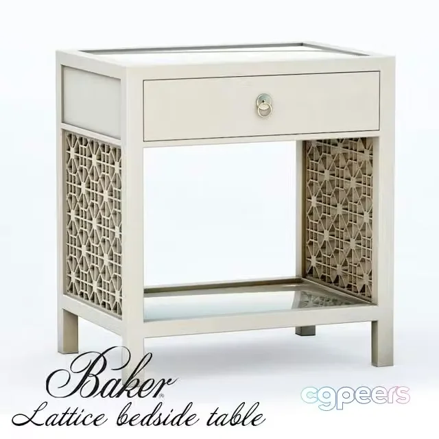 3ds Max Free – Baker – Lattice bedside table