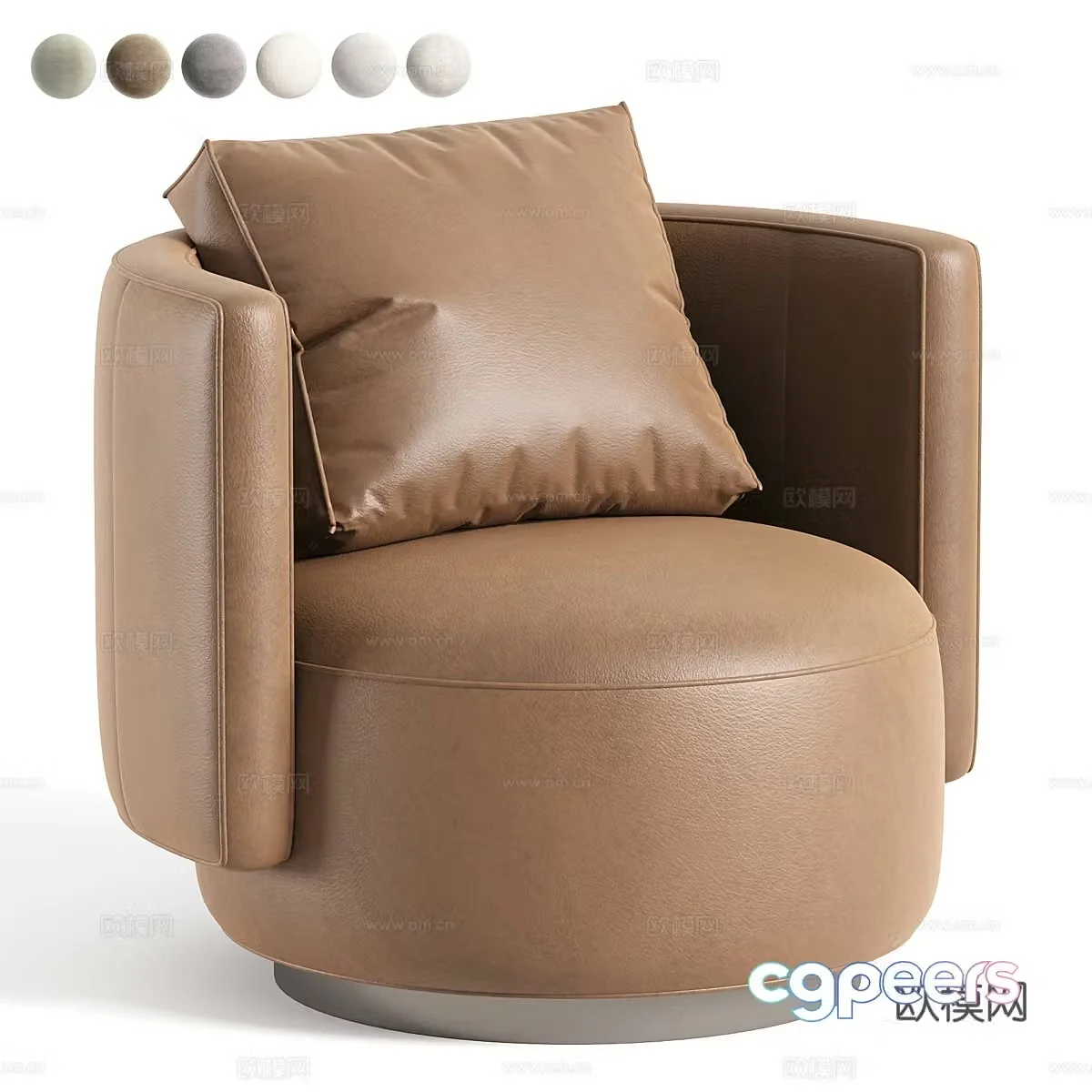 Modern Italian Torii bold armchair 3d model