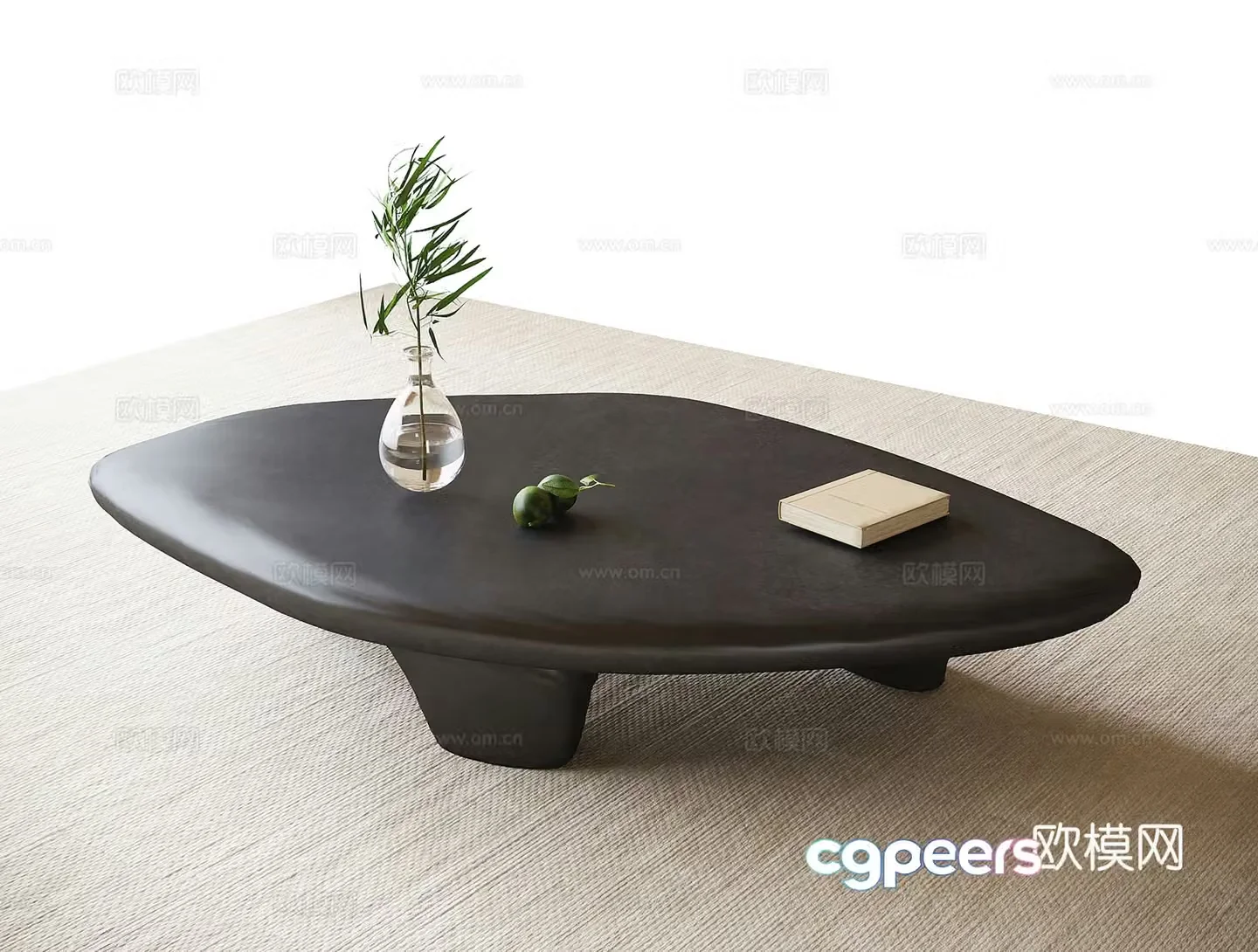 Modern special-shaped coffee table 3D model