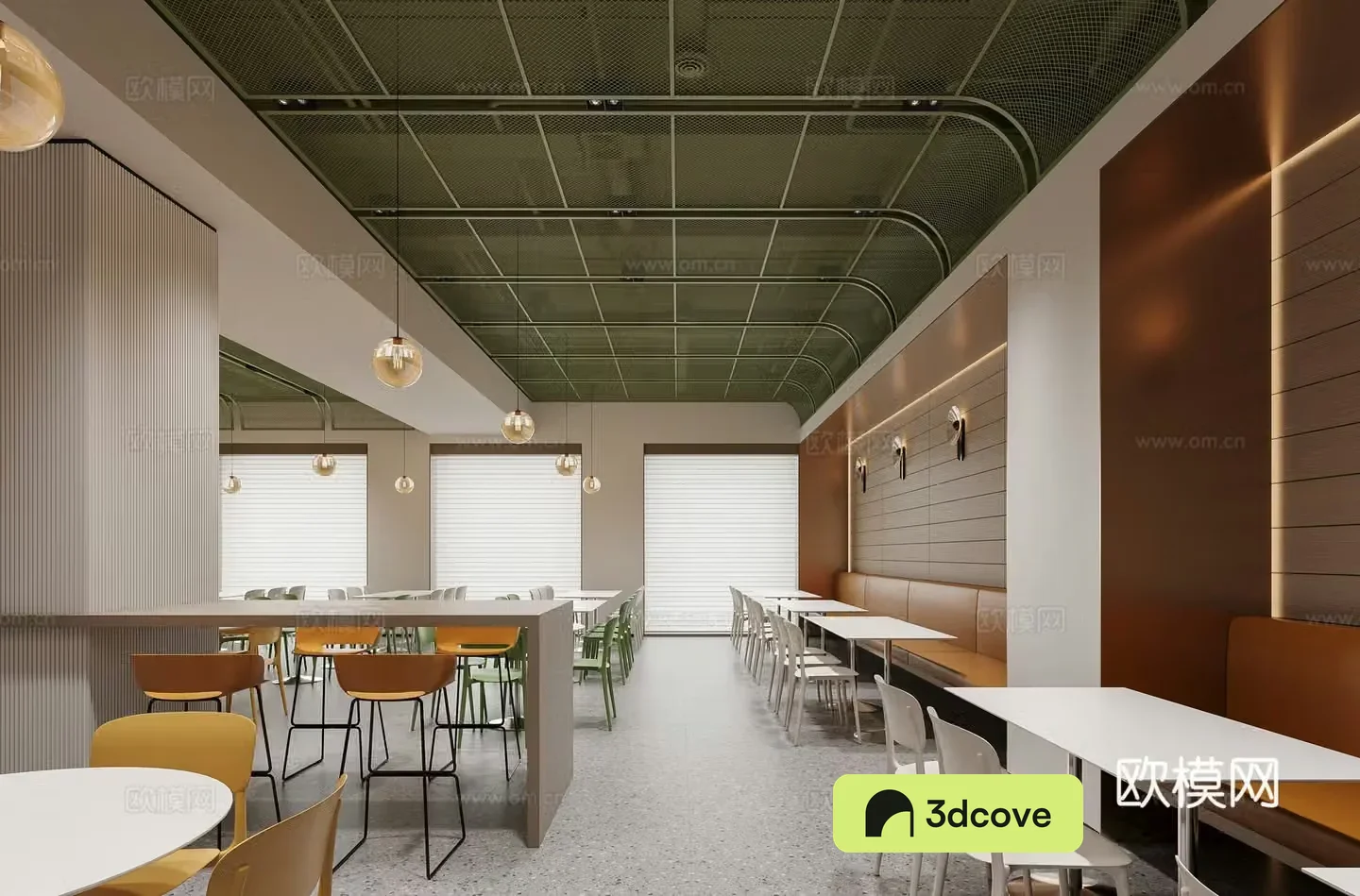 Modern employee canteen