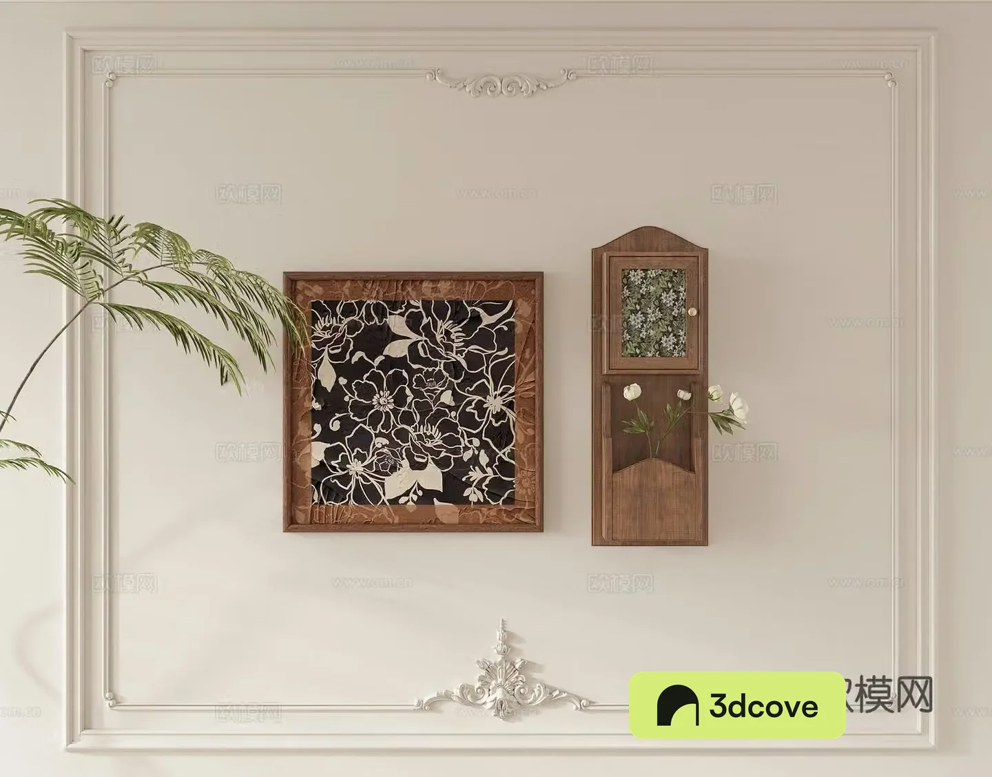 French retro wall decoration