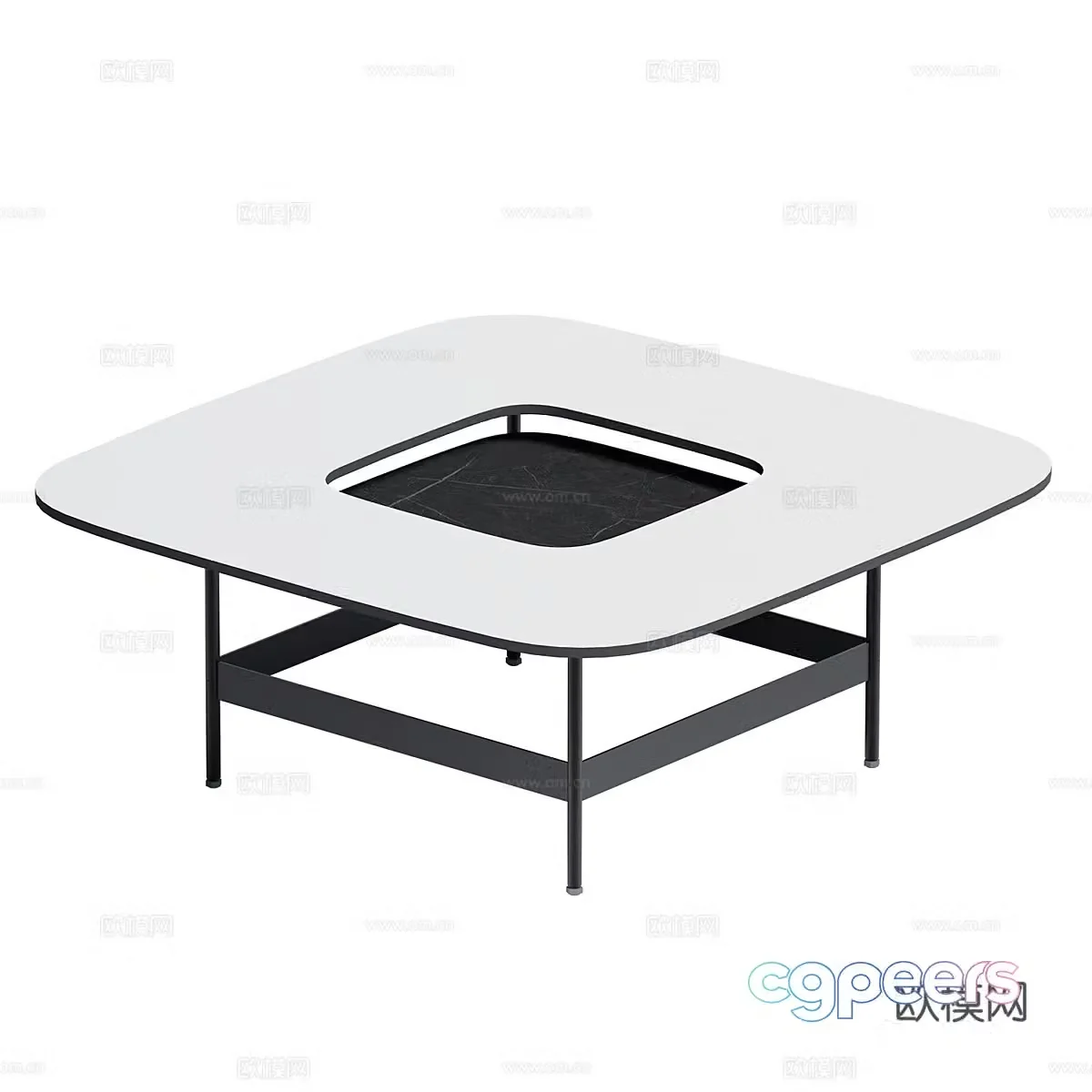 Modern simple coffee table coffee table simple coffee table living room coffee table square coffee table 3D model
