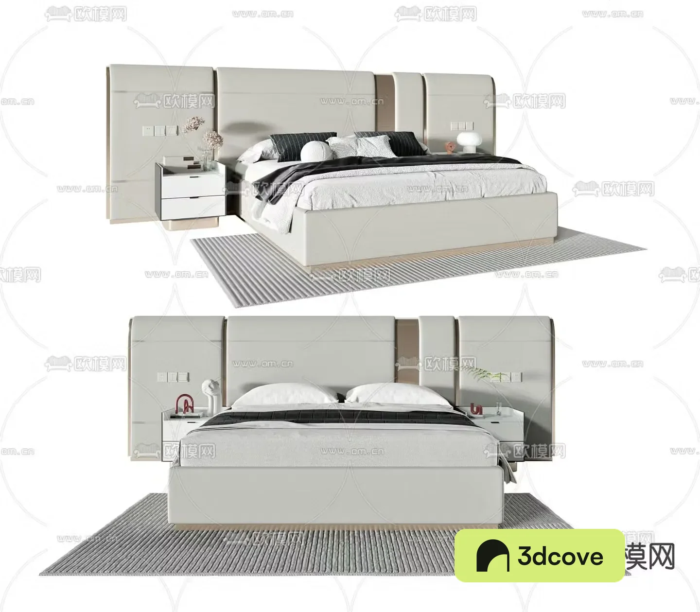 Modern double bed