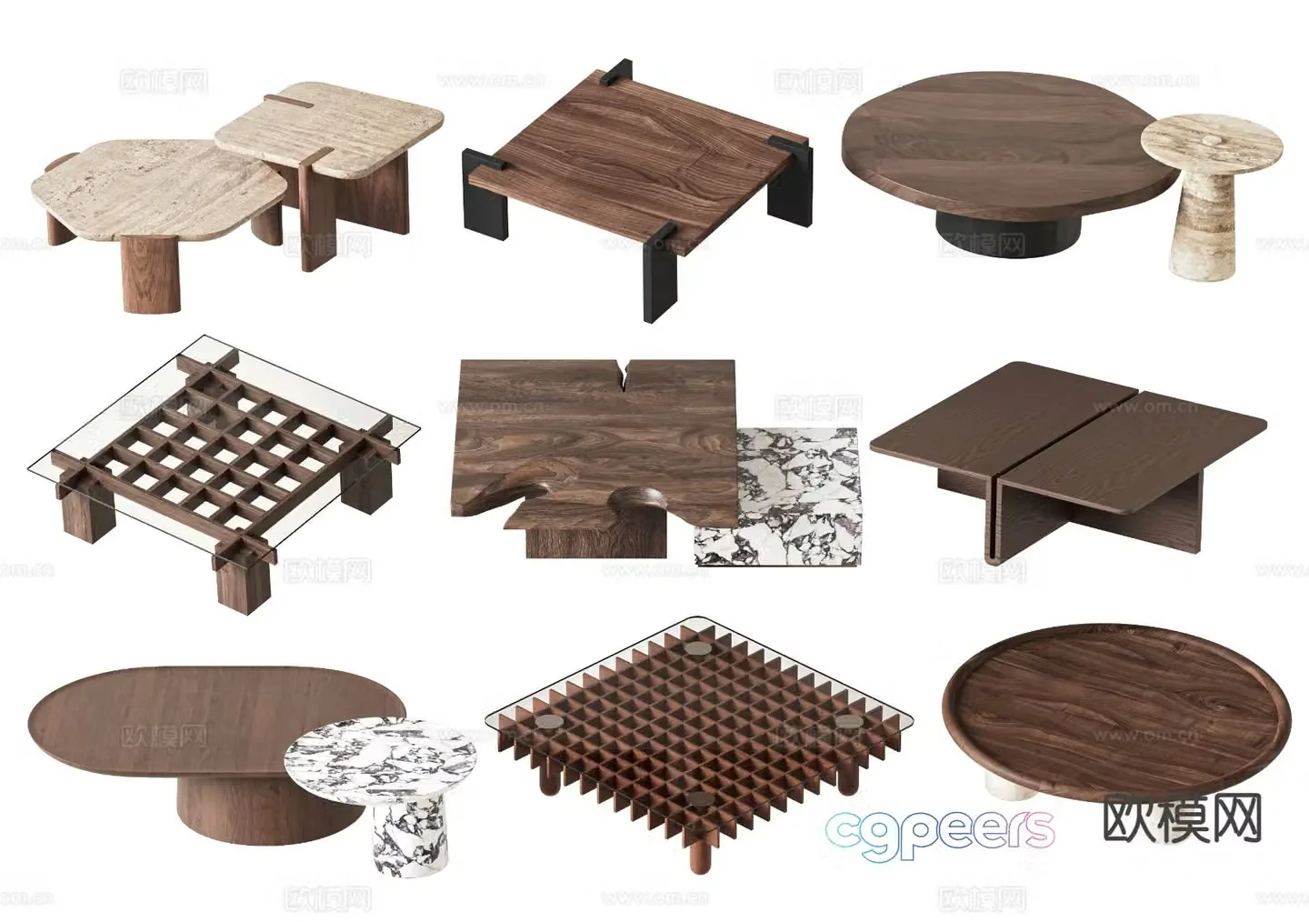 Medieval style coffee table 3D model