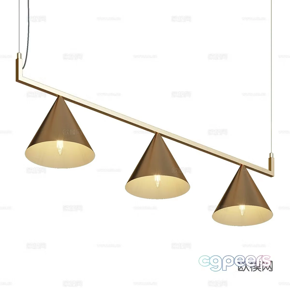 Creative chandelier restaurant chandelier art chandelier 3d model
