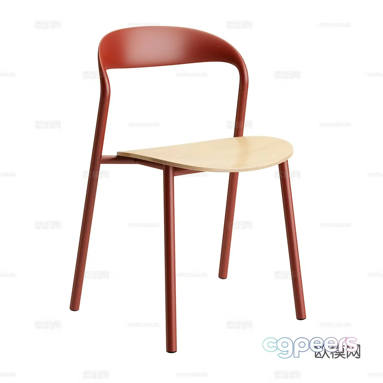 Lapalma Very simple chair Nordic single chair Dining chair Armchair Book chair Wooden chair 3d model