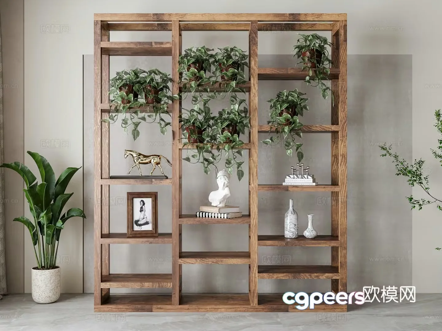 American Bo Gu Shelf 3D Model