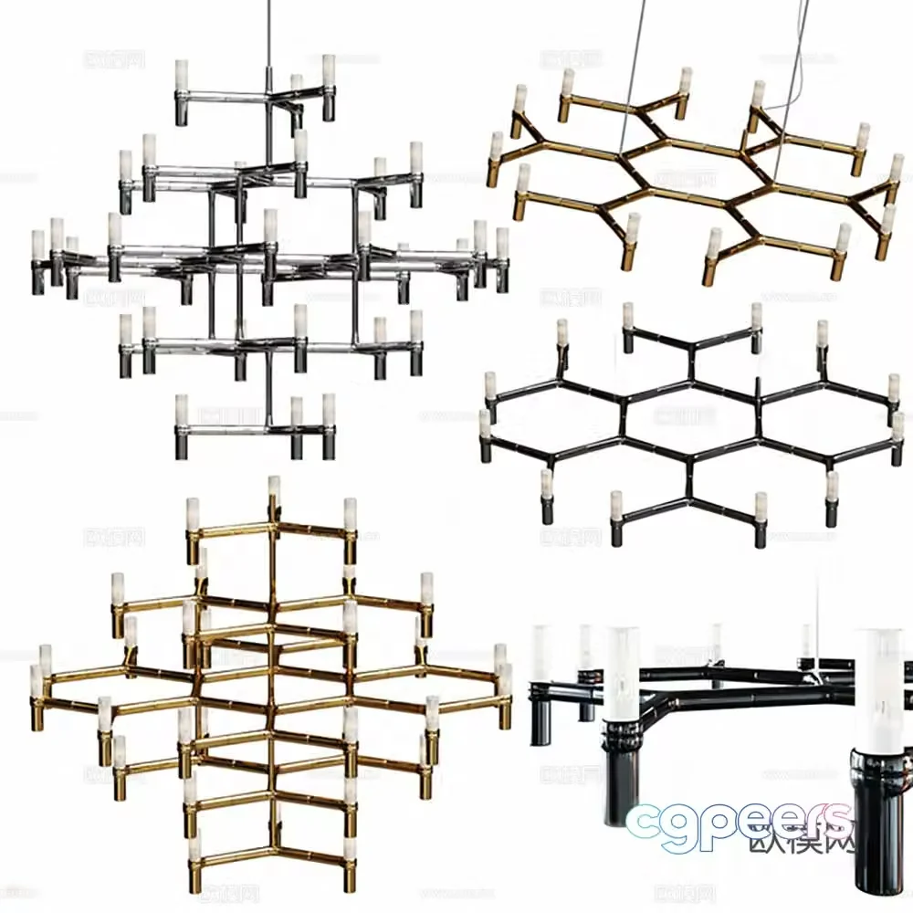 Chandelier Lamp Lighting Light Decorative Light 3D Model