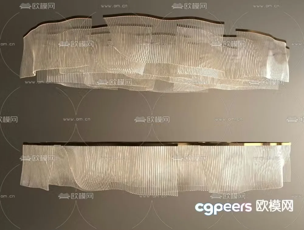 Crystal lamp ceiling lamp 3d model