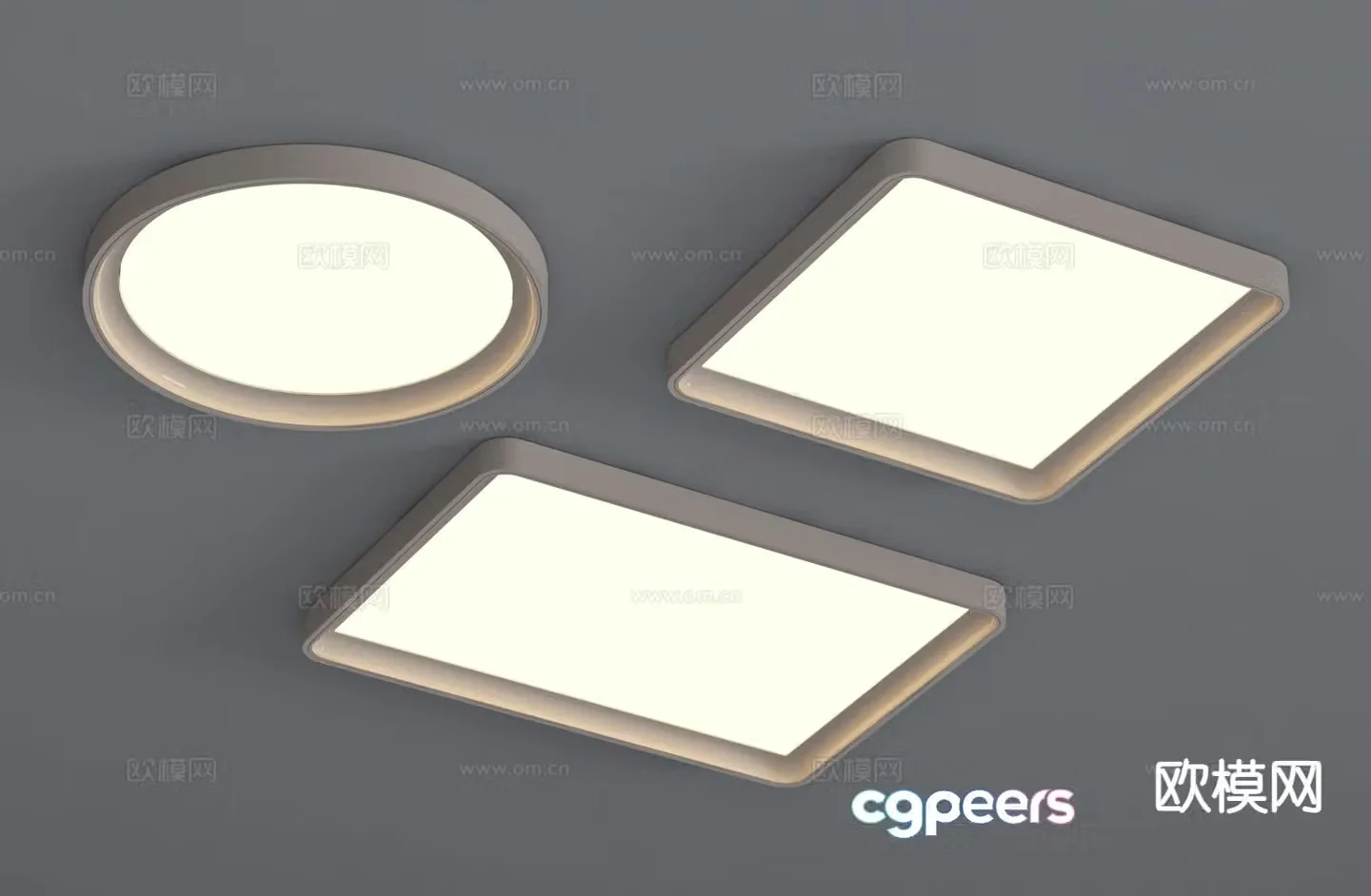 Simple ceiling lamp bedroom lamp 3d model