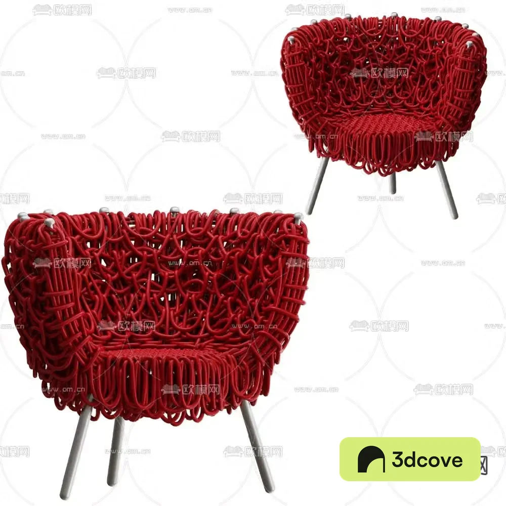 Edra red chair lounge chair