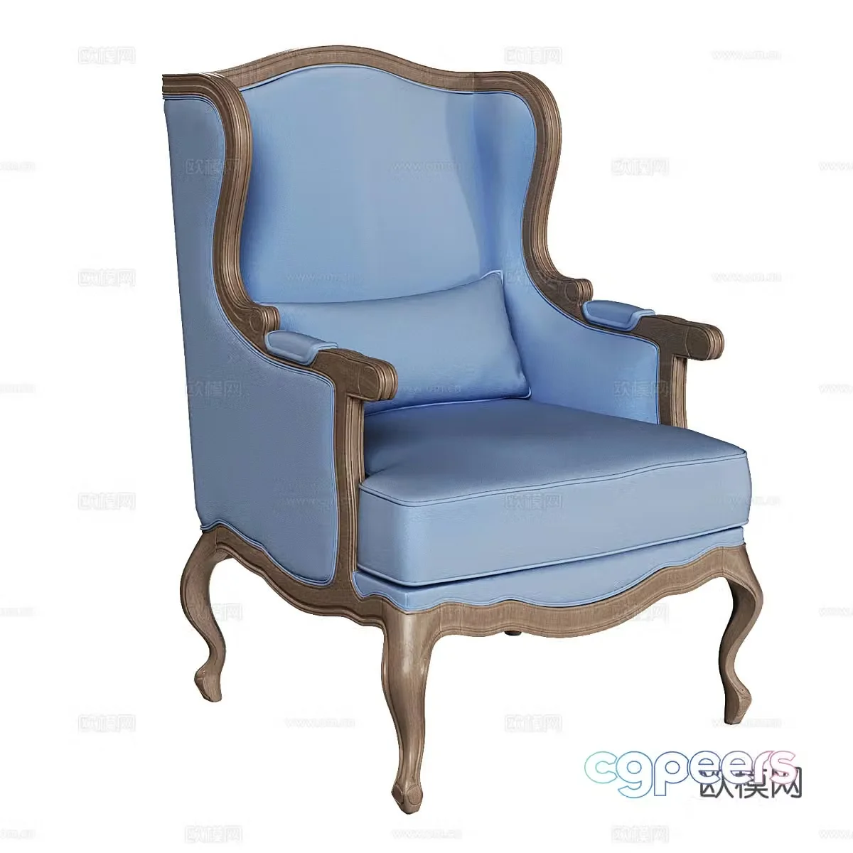 American simple single sofa single sofa simple sofa living room sofa 3d model